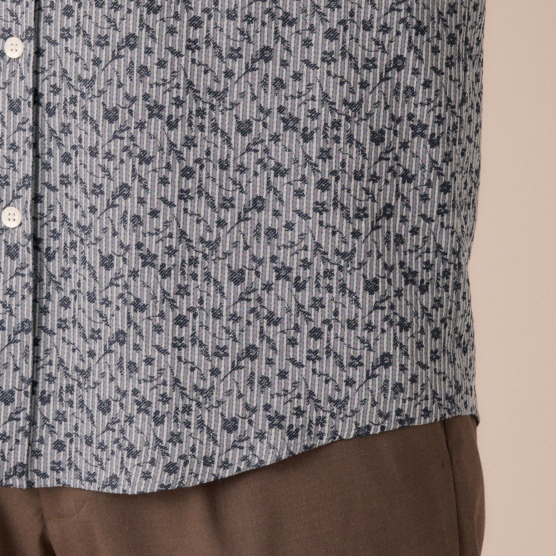 TAKEO KIKUCHI「播州 ドビーストライプ フラワーシャツ」|シャツ・ブラウス|