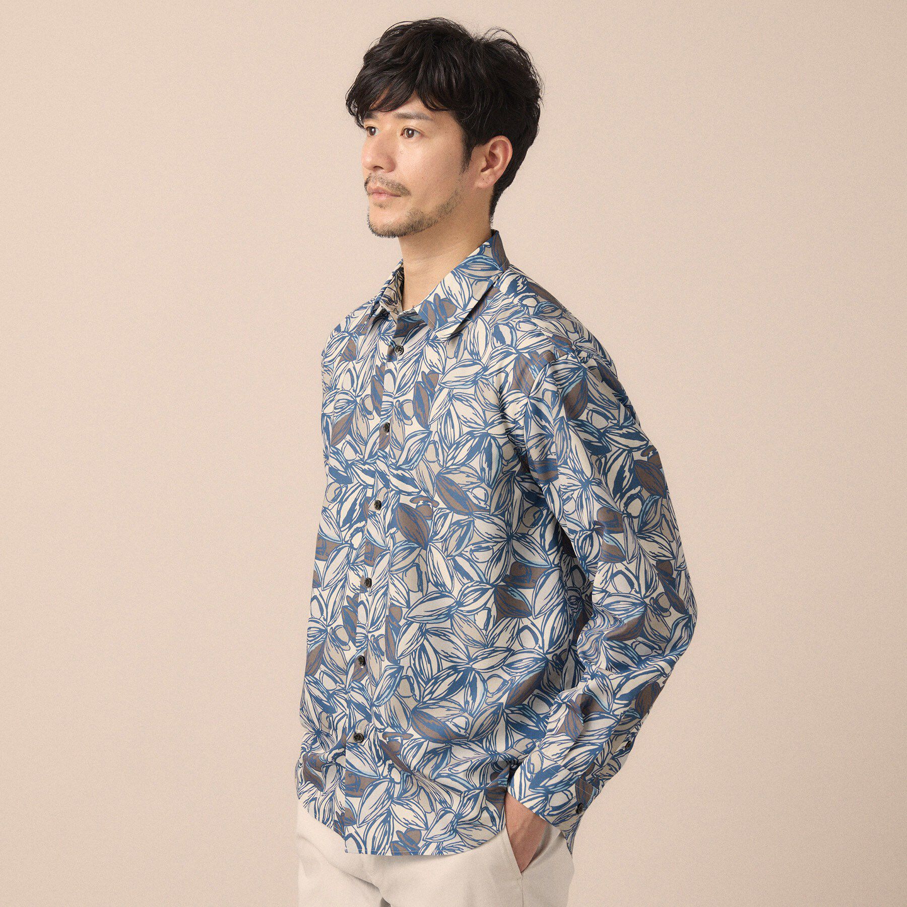 TAKEO KIKUCHI「カカオ柄プリントシャツ」|シャツ・ブラウス|