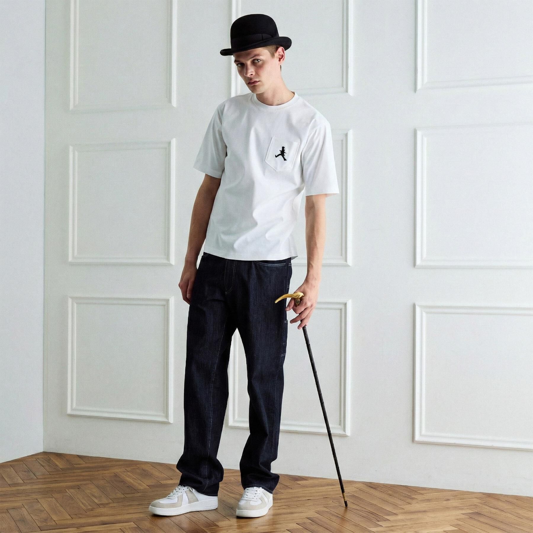 TAKEO KIKUCHI「【BOWLER HAT LABEL】アイスクリアコットンボーラーハットウォーカー 半袖ポケT」|Tシャツ・カットソー|