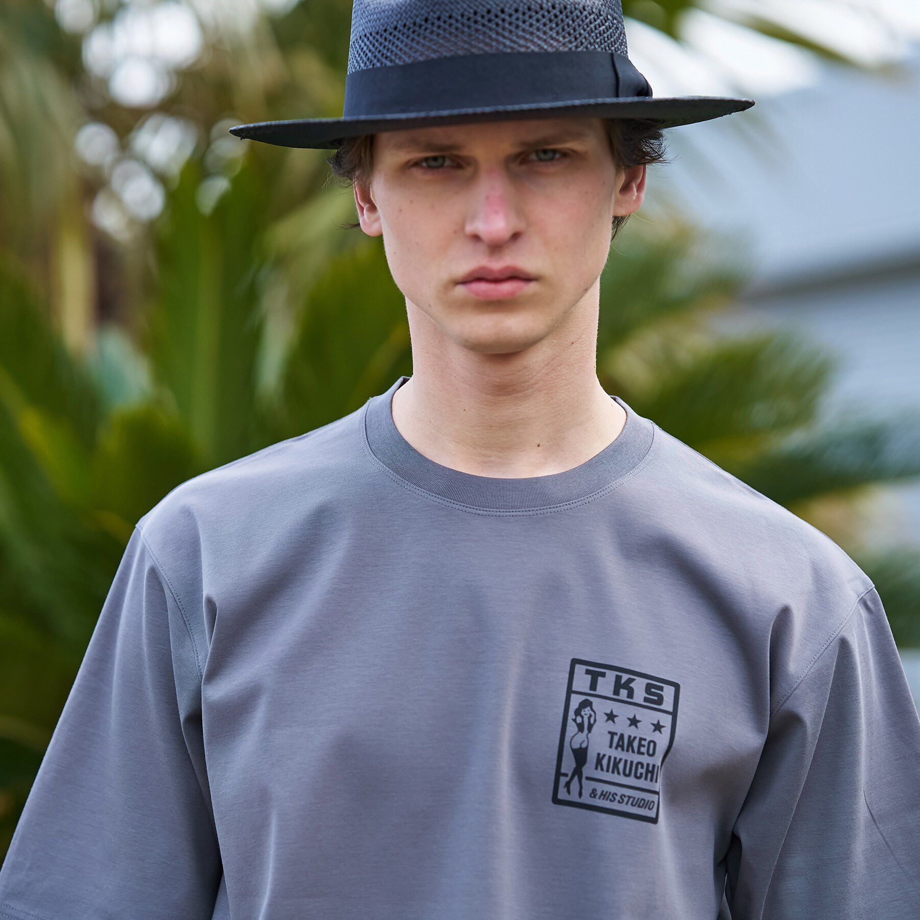 TAKEO KIKUCHI「【BOWLER HAT LABEL】アイスクリアコットン ピンナップガール 半袖Tシャツ」|Tシャツ・カットソー|