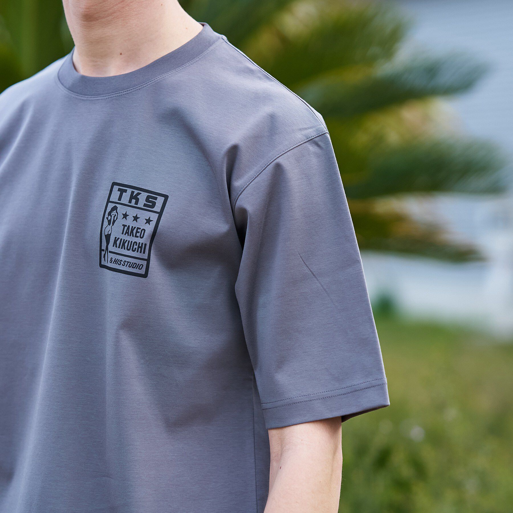 TAKEO KIKUCHI「【BOWLER HAT LABEL】アイスクリアコットン ピンナップガール 半袖Tシャツ」|Tシャツ・カットソー|