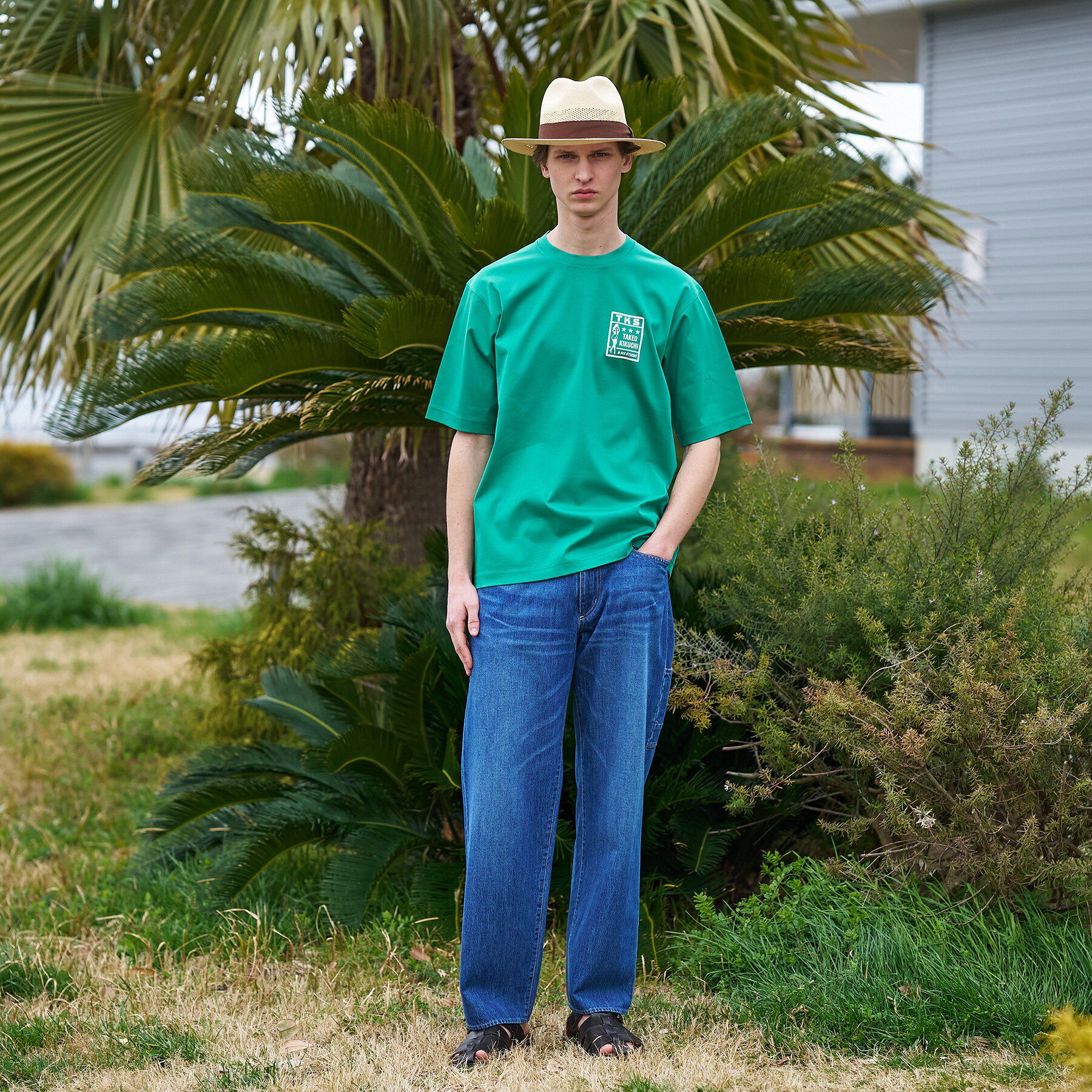 TAKEO KIKUCHI「【BOWLER HAT LABEL】アイスクリアコットン ピンナップガール 半袖Tシャツ」|Tシャツ・カットソー|