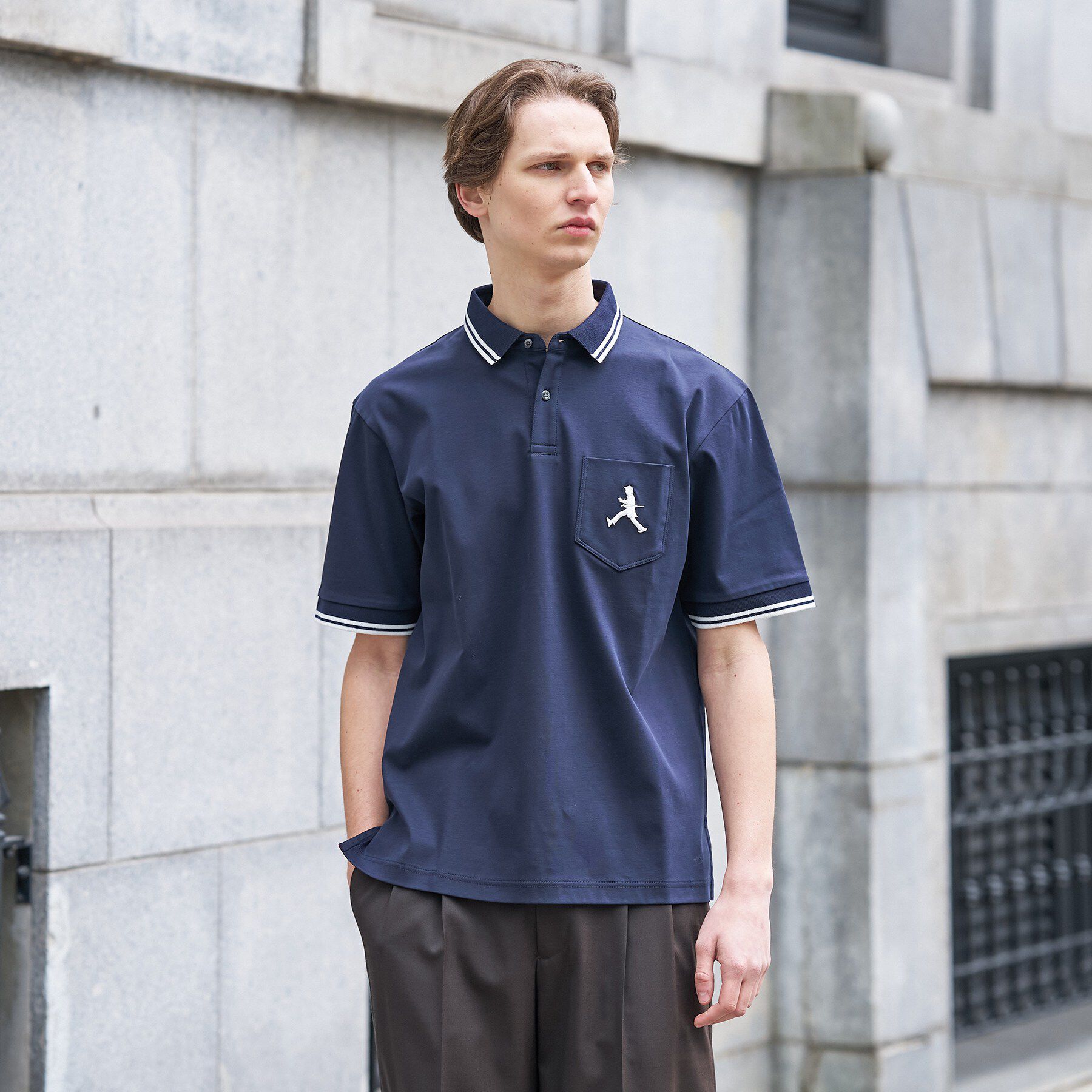 TAKEO KIKUCHI「【BOWLER HAT LABEL】アイスクリアコットン ボーラーハットウォーカー ポロシャツ」|ポロシャツ|