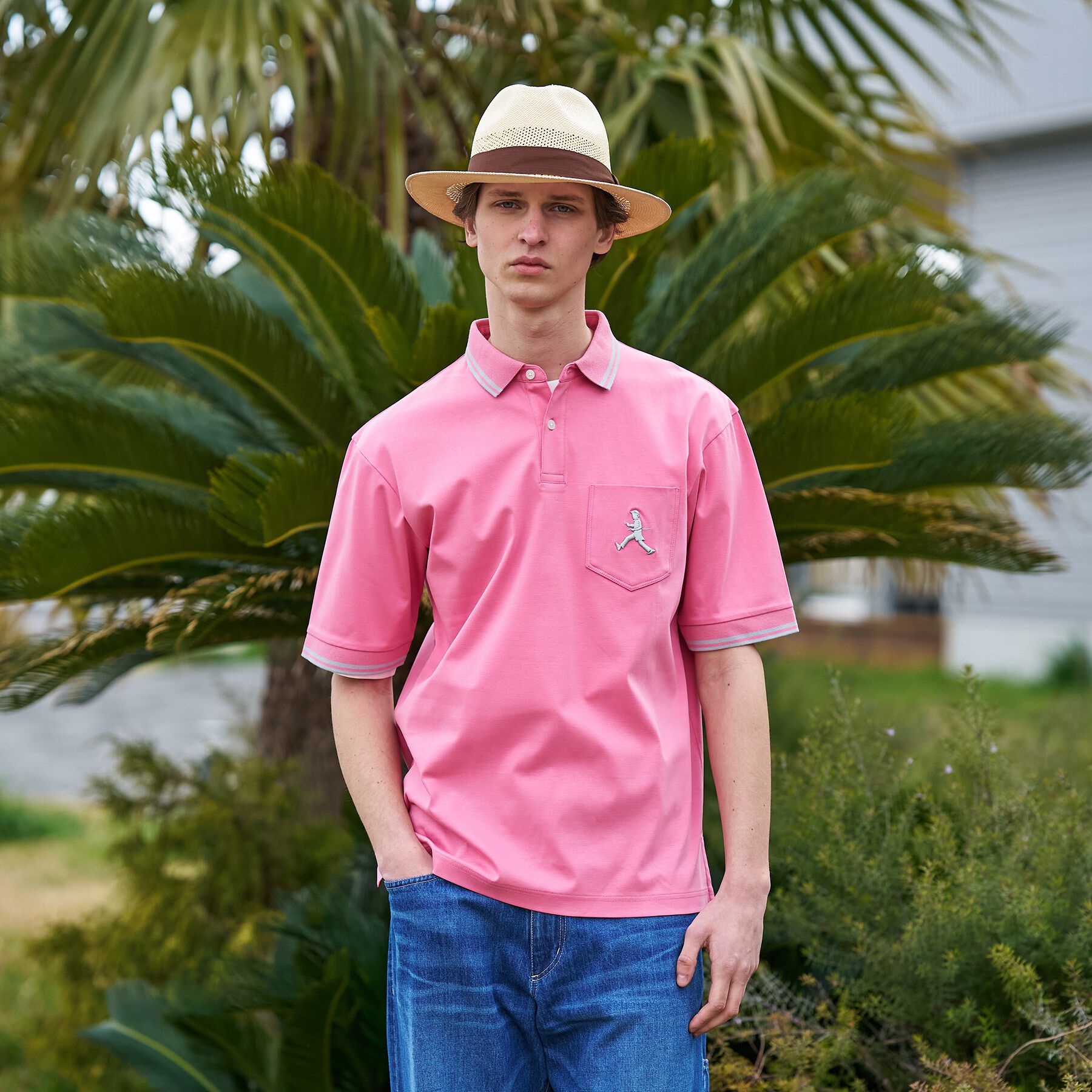 TAKEO KIKUCHI「【BOWLER HAT LABEL】アイスクリアコットン ボーラーハットウォーカー ポロシャツ」|ポロシャツ|