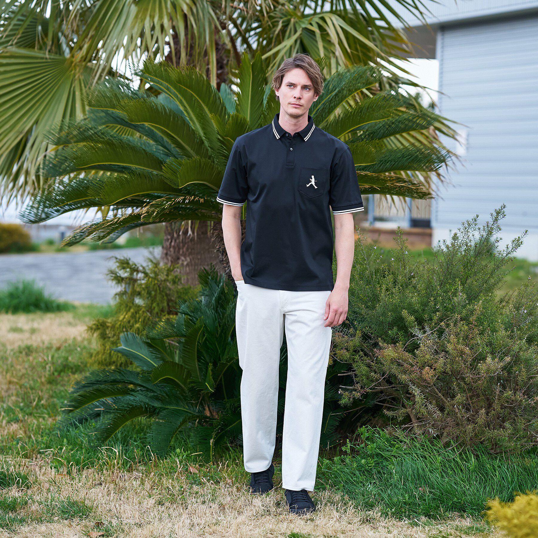 TAKEO KIKUCHI「【BOWLER HAT LABEL】アイスクリアコットン ボーラーハットウォーカー ポロシャツ」|ポロシャツ|