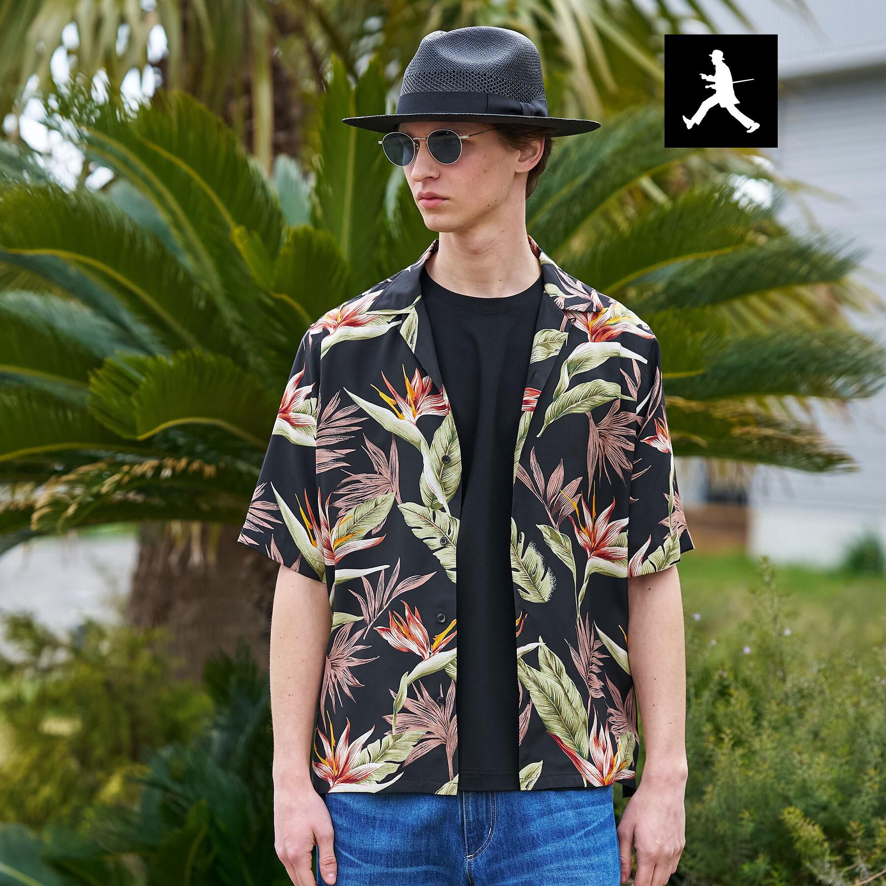 TAKEO KIKUCHI「【BOWLER HAT LABEL】トロピカルフローラル レーヨンシャツ」|シャツ・ブラウス|