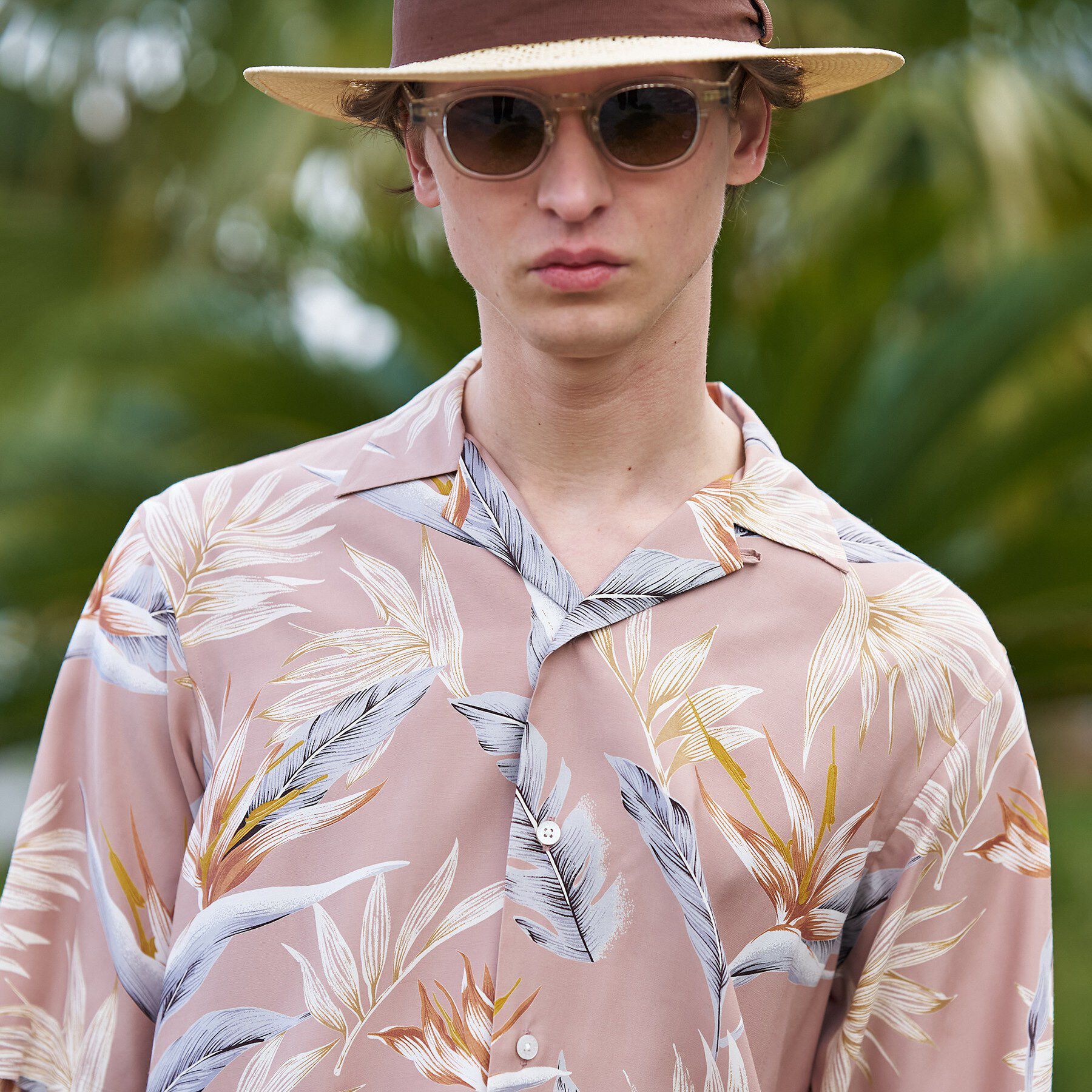 TAKEO KIKUCHI「【BOWLER HAT LABEL】トロピカルフローラル レーヨンシャツ」|シャツ・ブラウス|