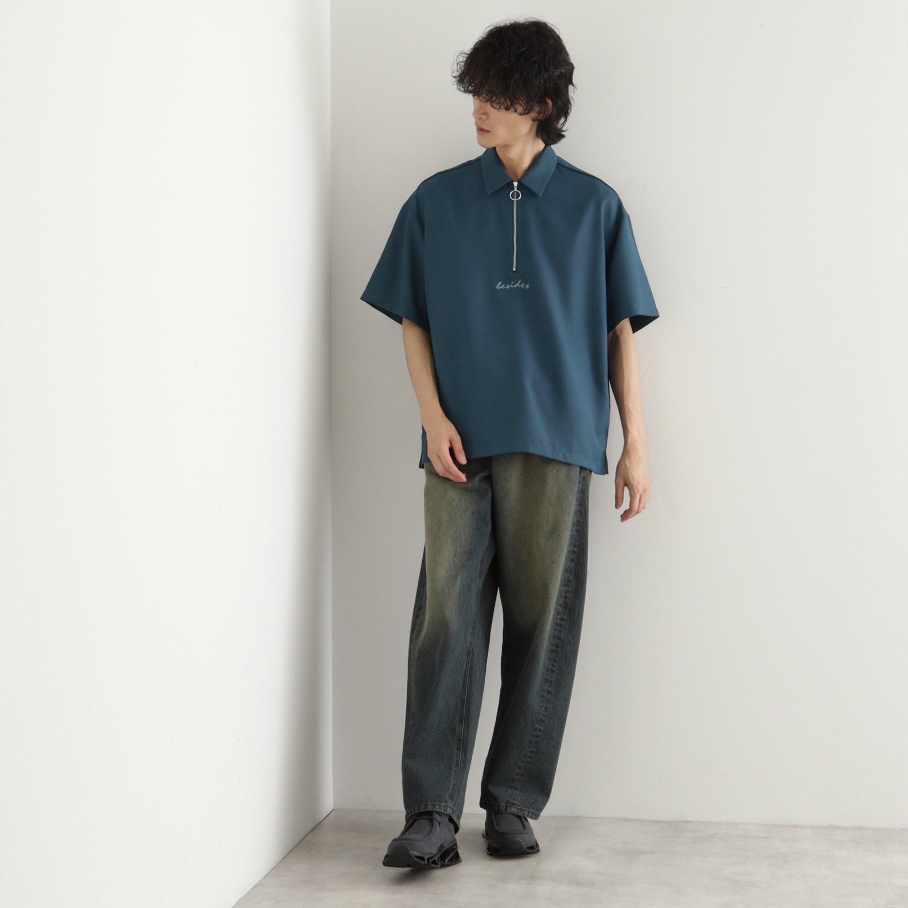 tk.TAKEO KIKUCHI「エンブロハーフジップシャツ」|シャツ・ブラウス|