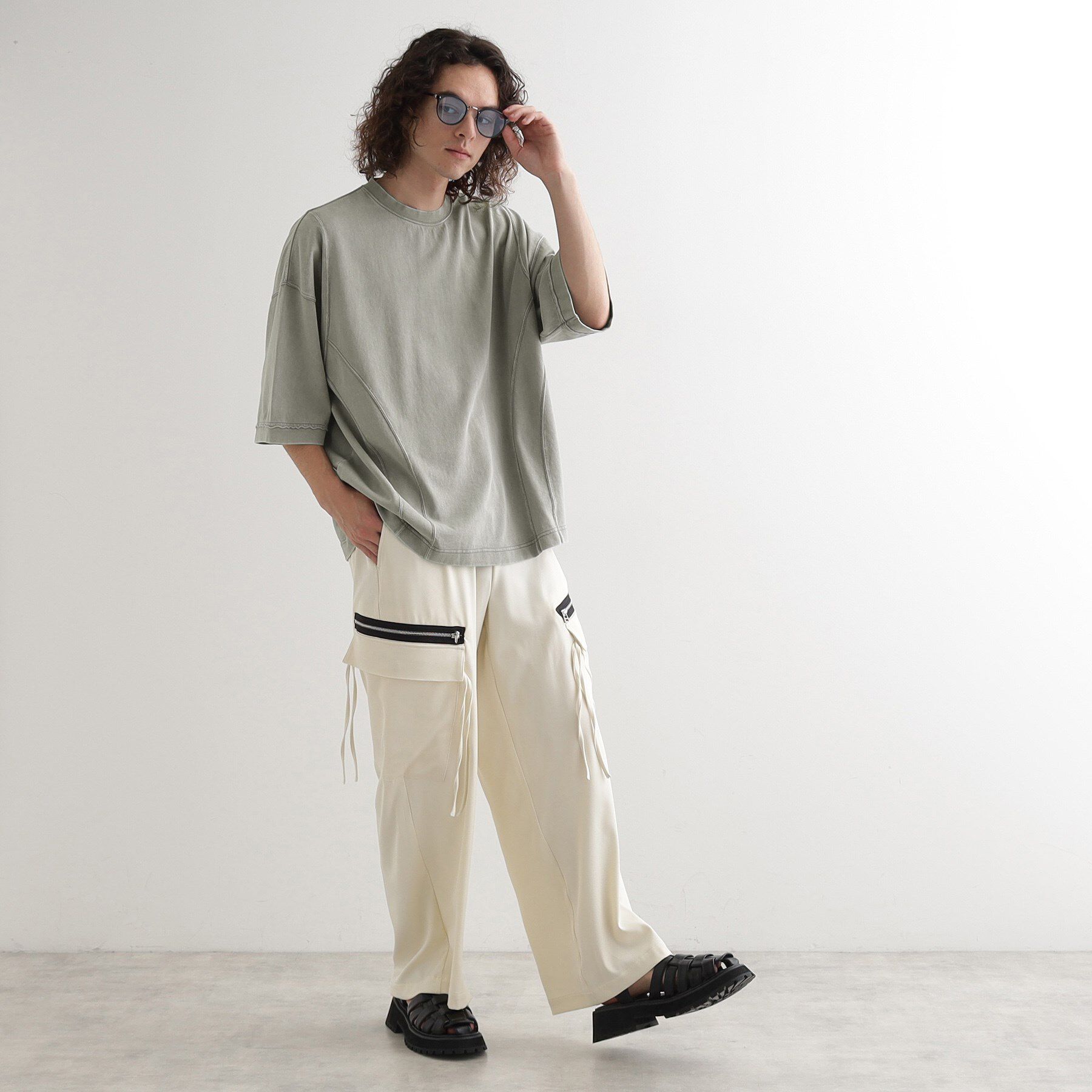 tk.TAKEO KIKUCHI「ヴィンテージクロップドTシャツ/ヴィンテージライク/半袖Tシャツ」|Tシャツ・カットソー|