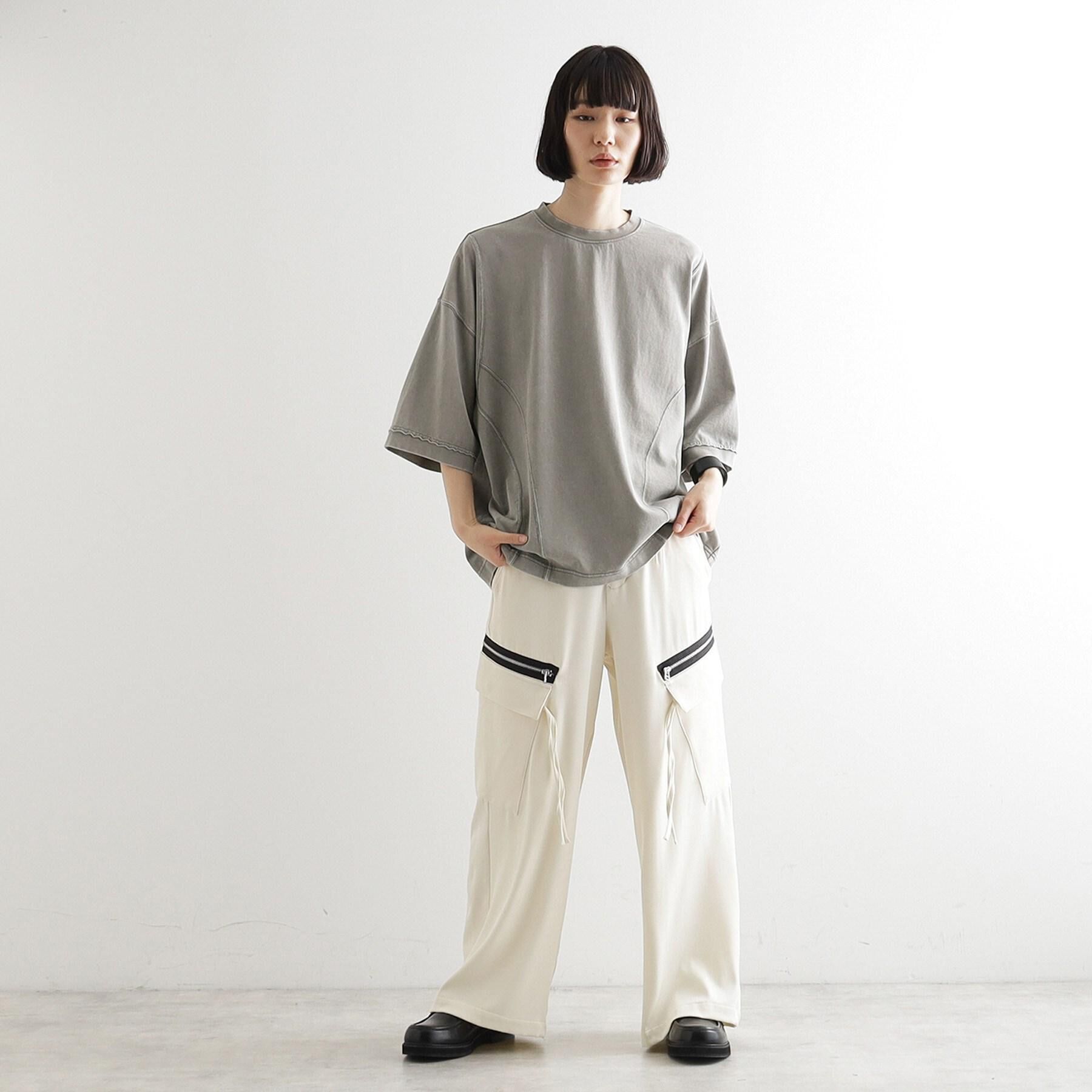 tk.TAKEO KIKUCHI「ヴィンテージクロップドTシャツ/ヴィンテージライク/半袖Tシャツ」|Tシャツ・カットソー|