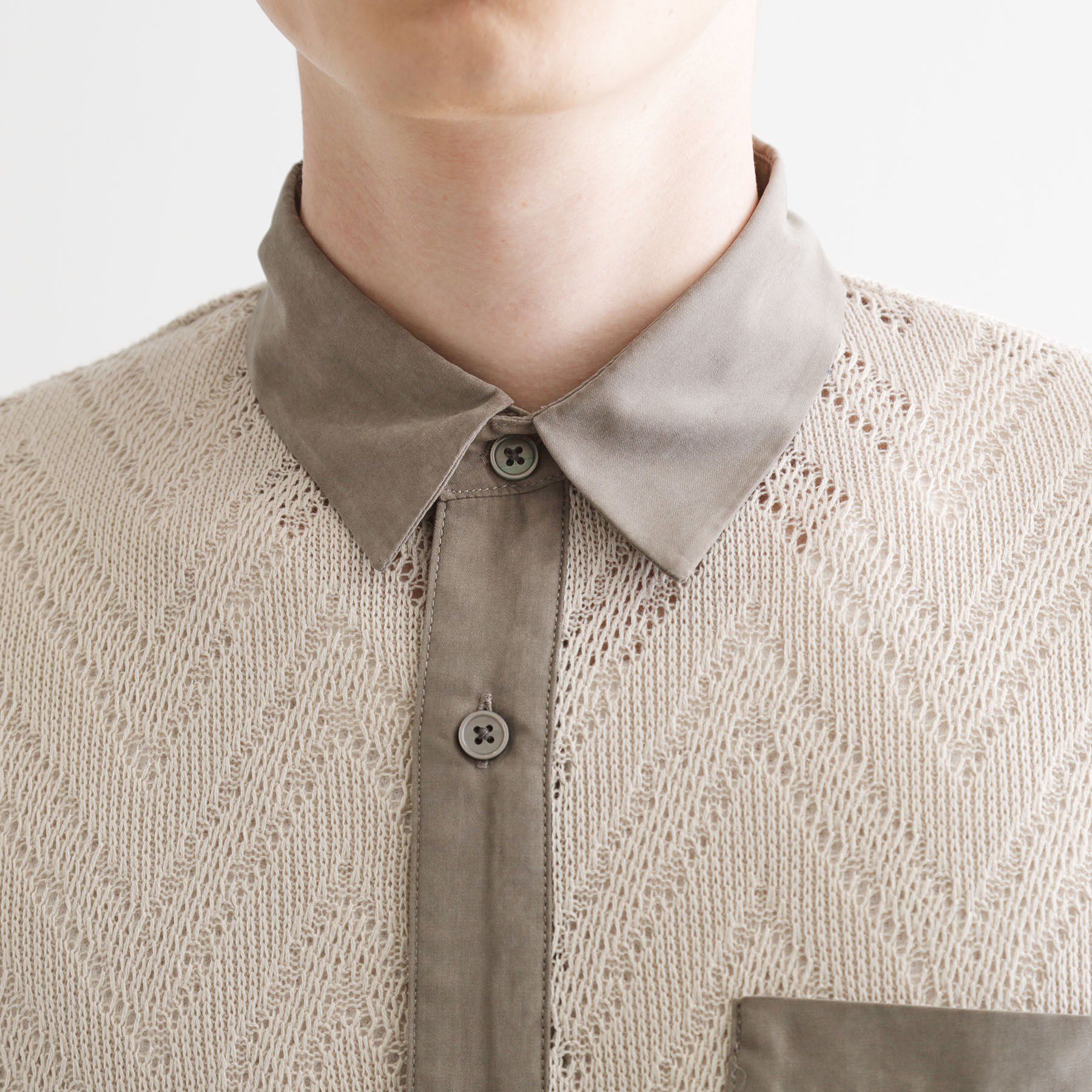 tk.TAKEO KIKUCHI「ダブルレース5分袖シャツ」|シャツ・ブラウス|