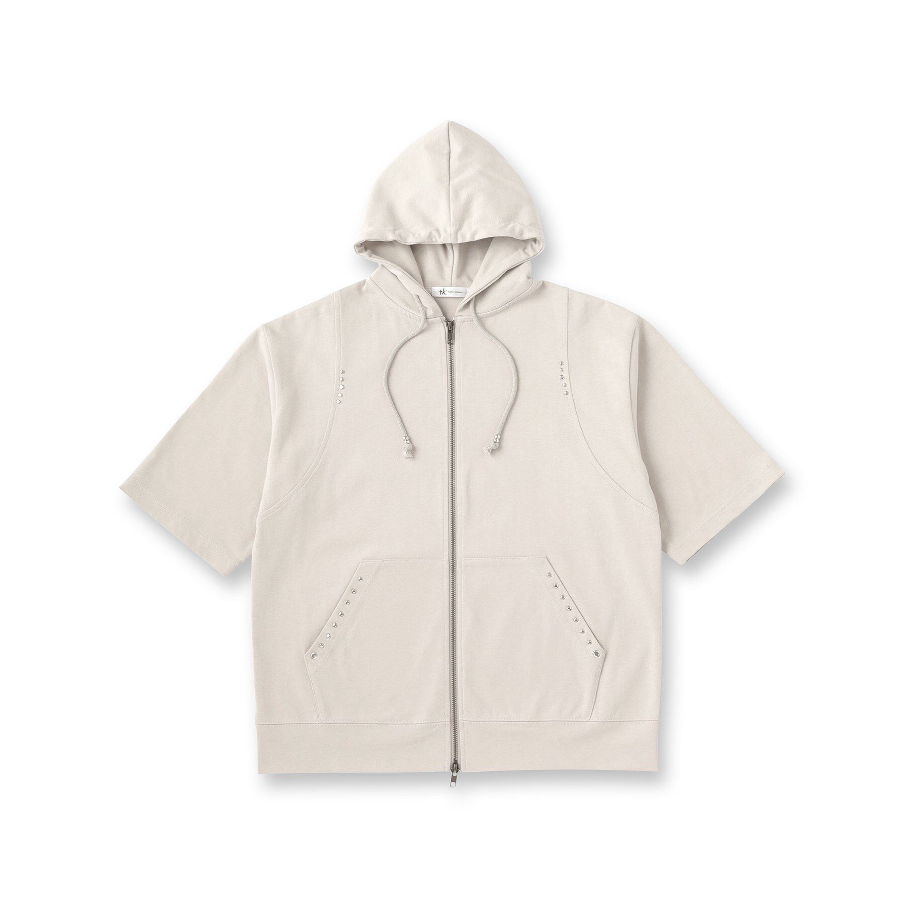 tk.TAKEO KIKUCHI「スタッズ ダブルZIPパーカ」|パーカー|