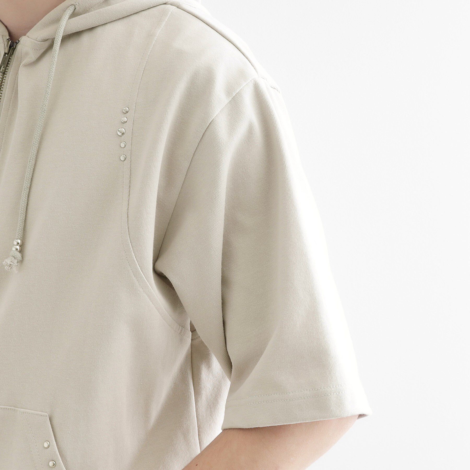 tk.TAKEO KIKUCHI「スタッズ ダブルZIPパーカ」|パーカー|