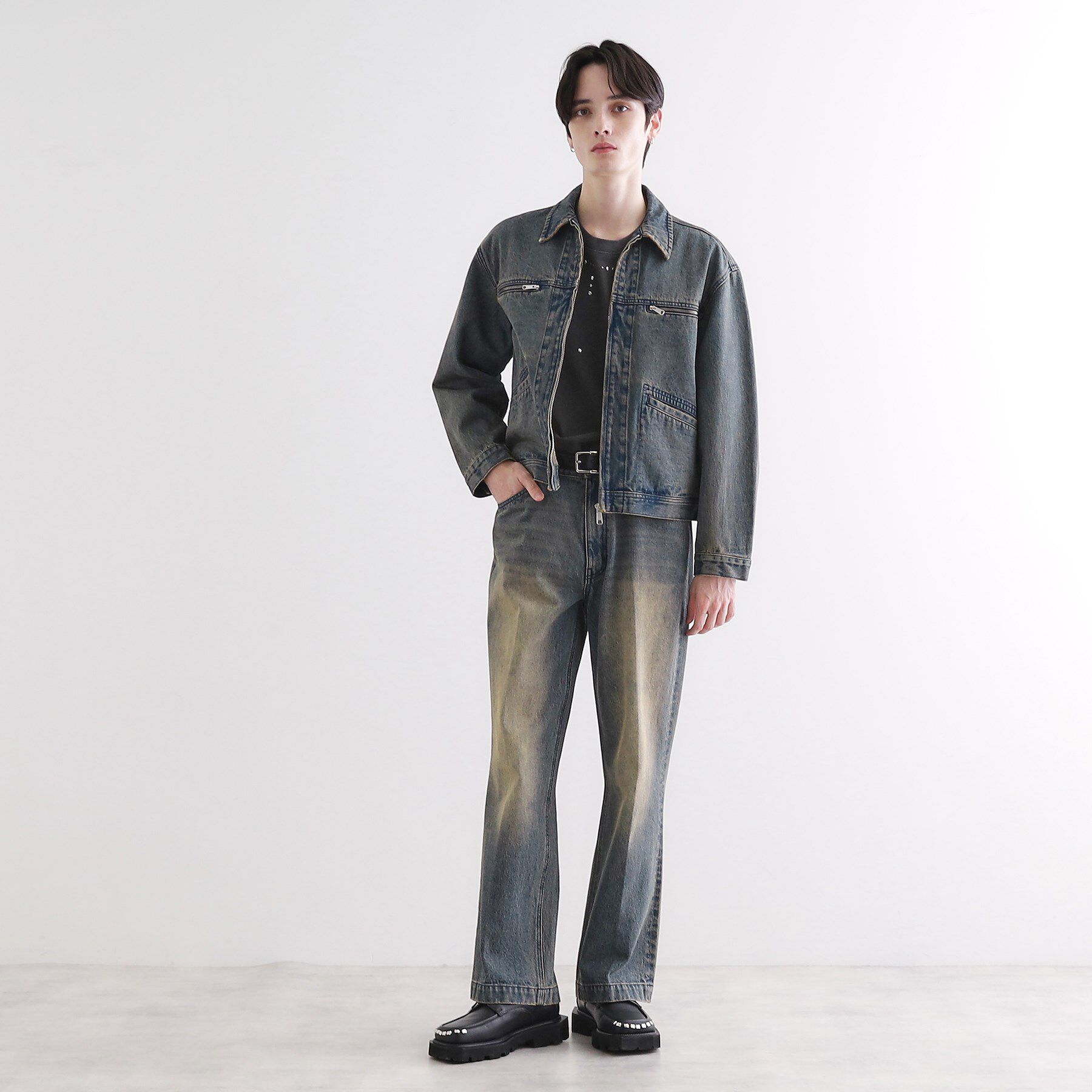 tk.TAKEO KIKUCHI「デニムブルゾン」|デニムジャケット|