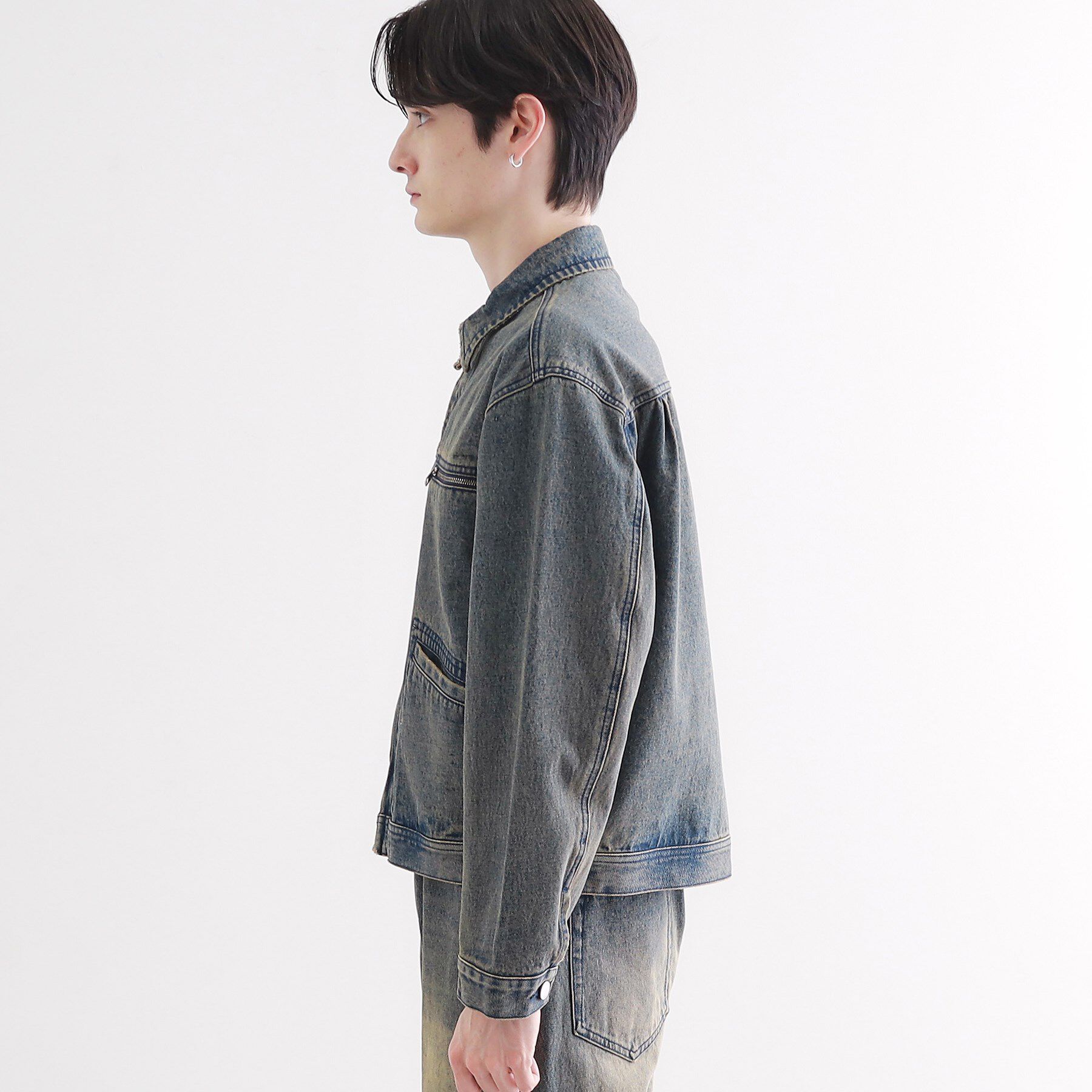 tk.TAKEO KIKUCHI「デニムブルゾン」|デニムジャケット|