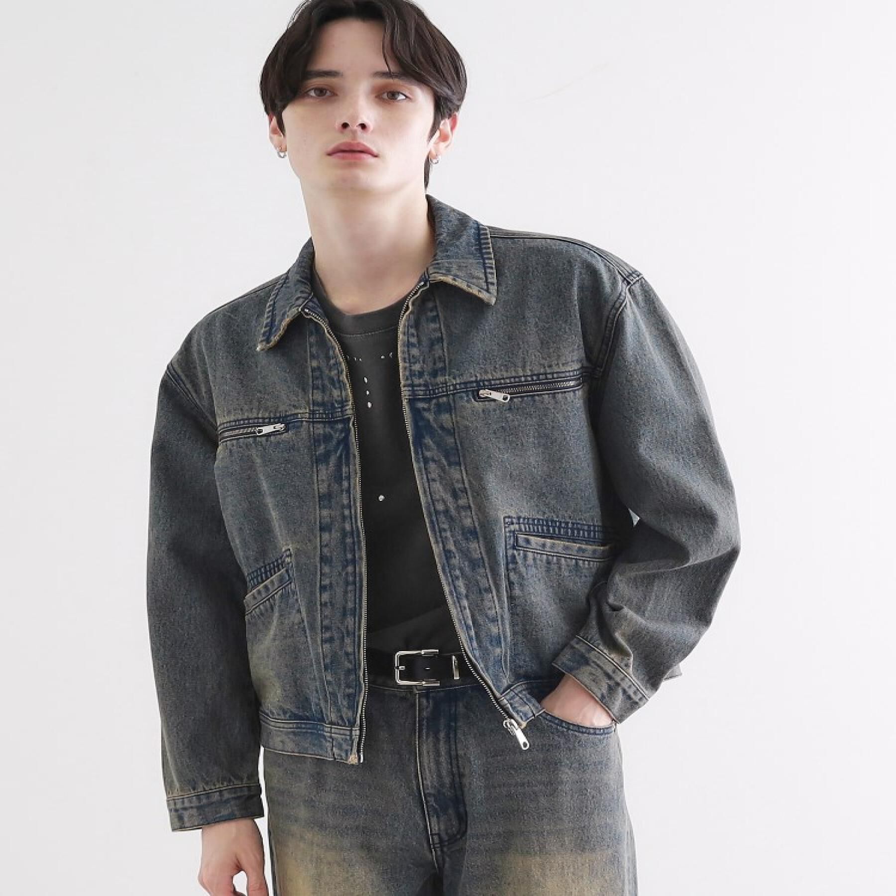 tk.TAKEO KIKUCHI「デニムブルゾン」|デニムジャケット|