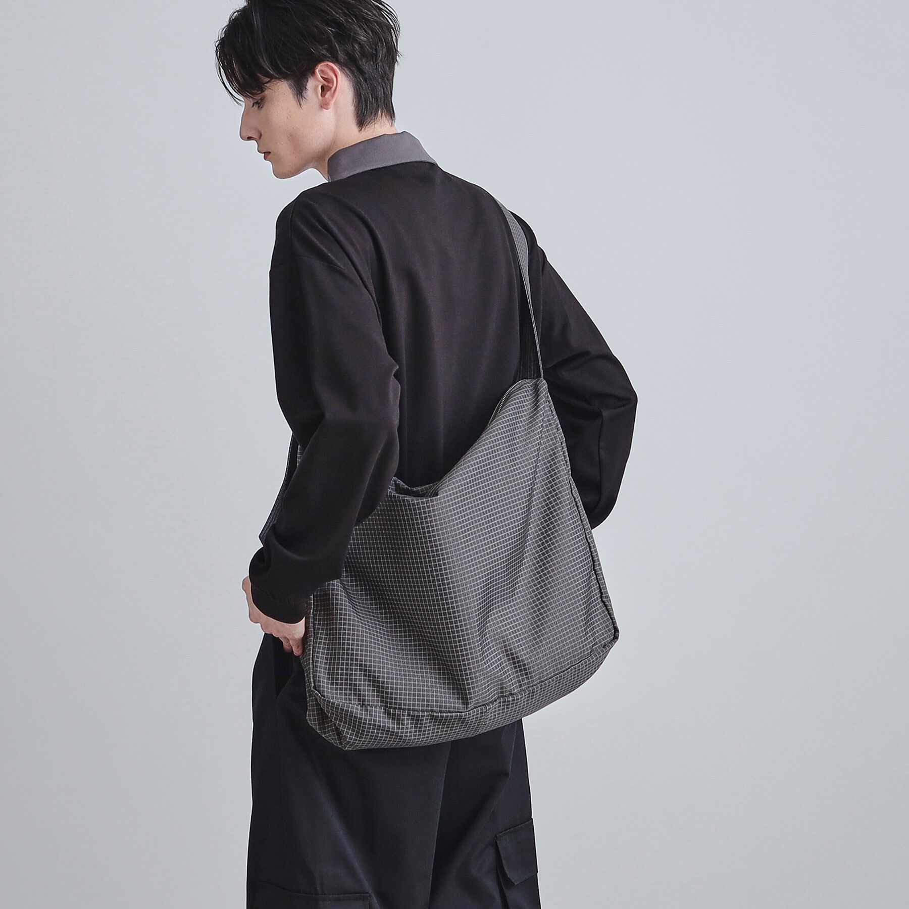 tk.TAKEO KIKUCHI「【累計12000個突破！！】ルーズビッグショルダーバッグ／たすき掛け／ビッグ／A4サイズ収納可能」|ショルダー・メッセンジャー|