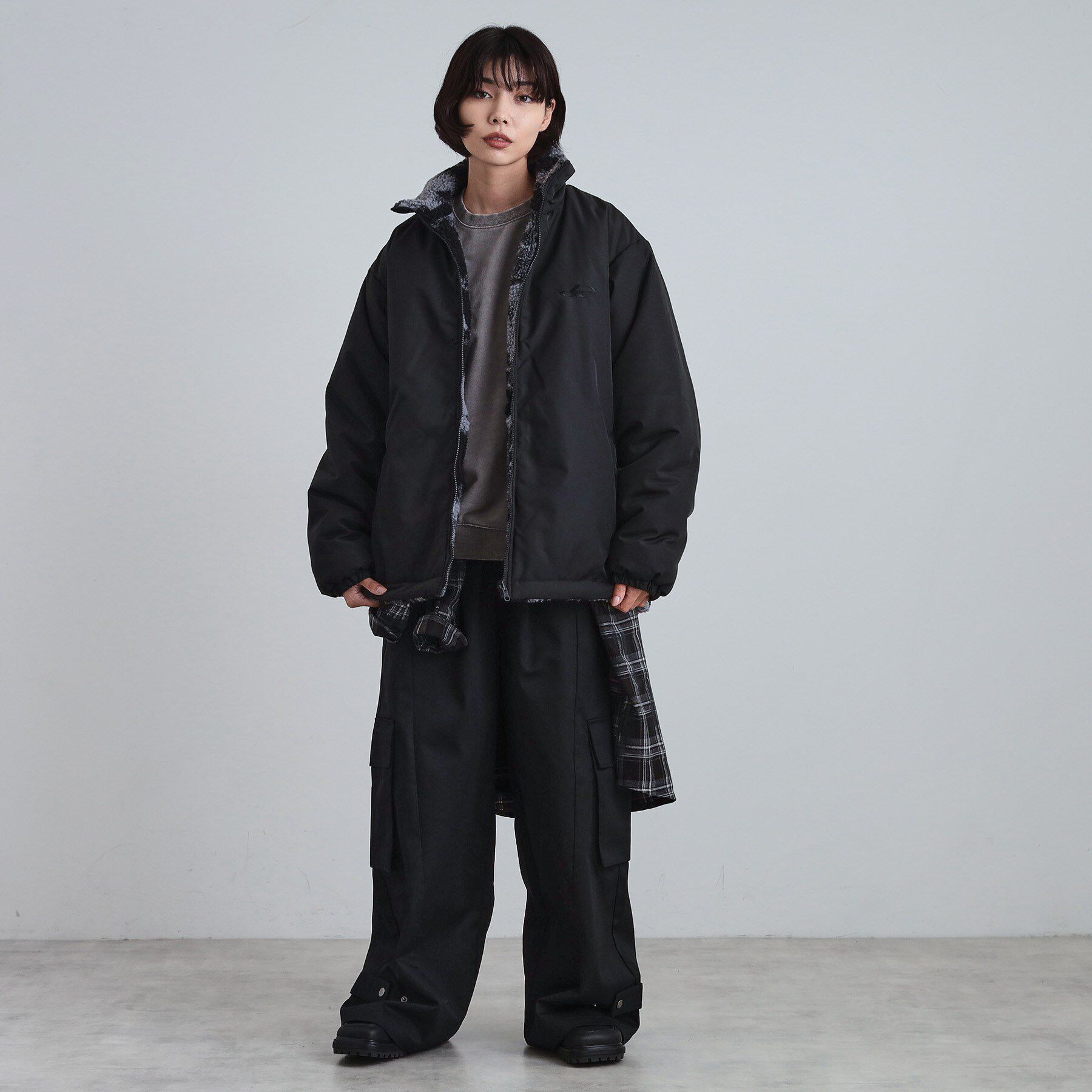 tk.TAKEO KIKUCHI「【WEB限定】リバーシブルボアブルゾン」|ブルゾン・スタジャン|