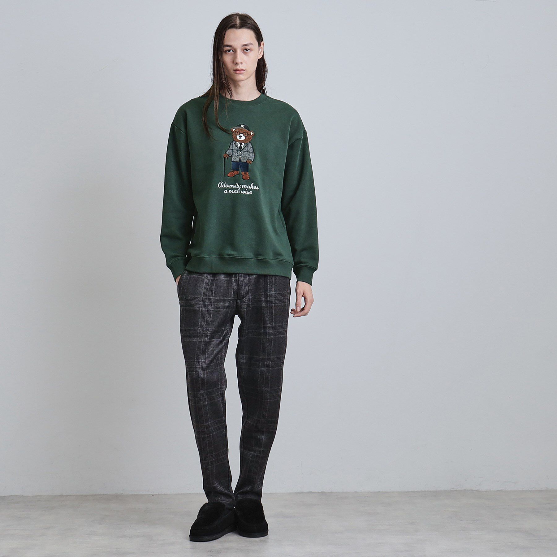 tk.TAKEO KIKUCHI「クマサガラスウェット」|パーカー|