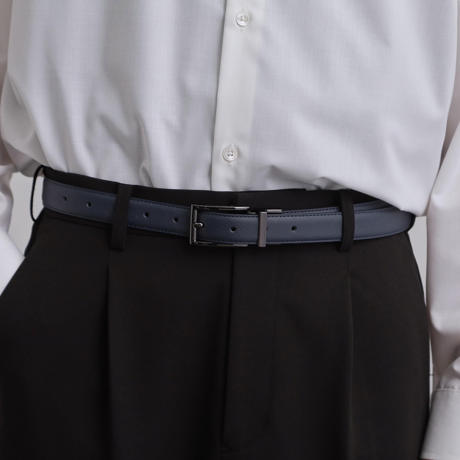 tk.TAKEO KIKUCHI「【２WAY】リバーシブルナローベルト」|ベルト|