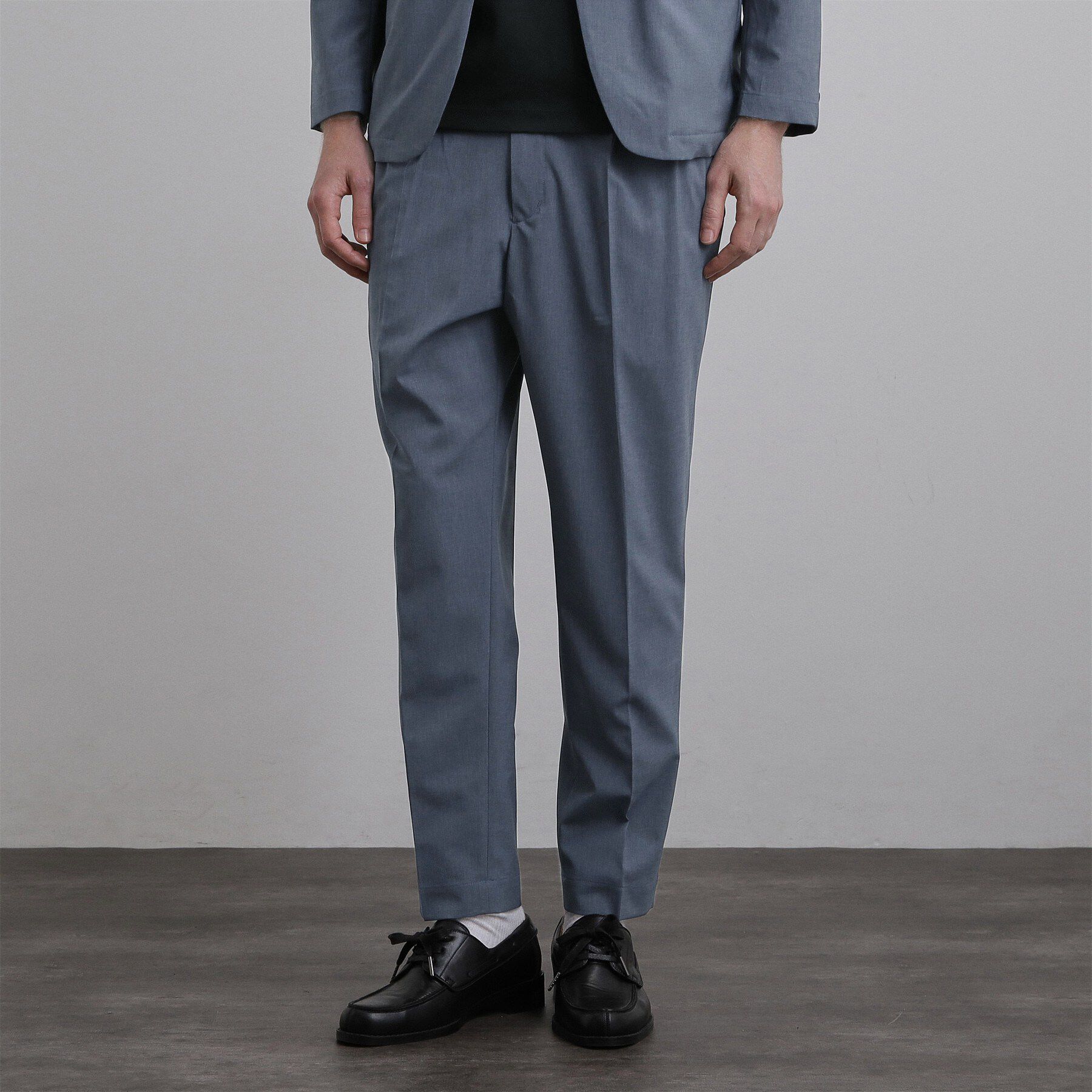 tk.TAKEO KIKUCHI「COOLMAX（R）テーパードスラックス」|その他|ブルー(092)