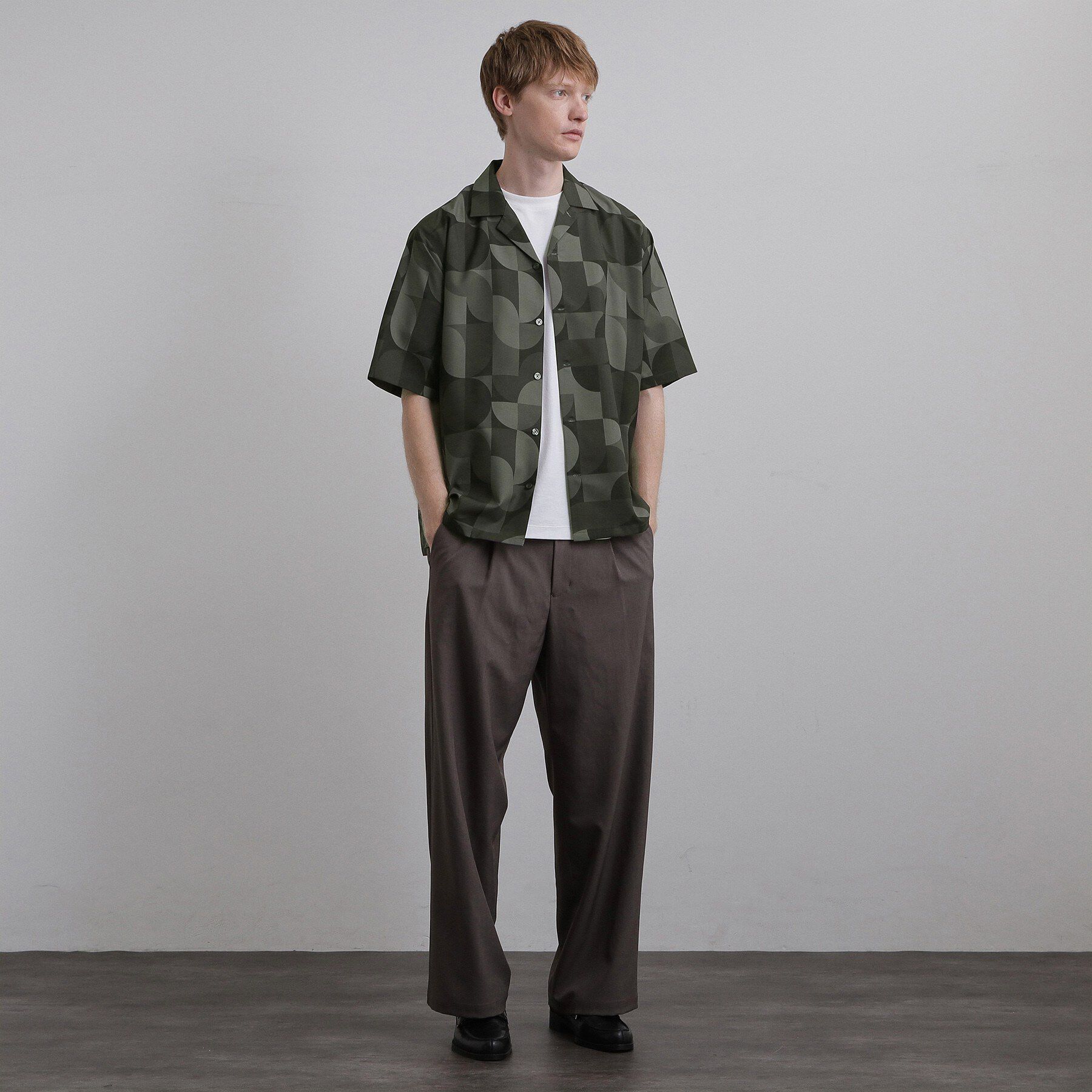 tk.TAKEO KIKUCHI「幾何学プリントシャツ」|シャツ・ブラウス|