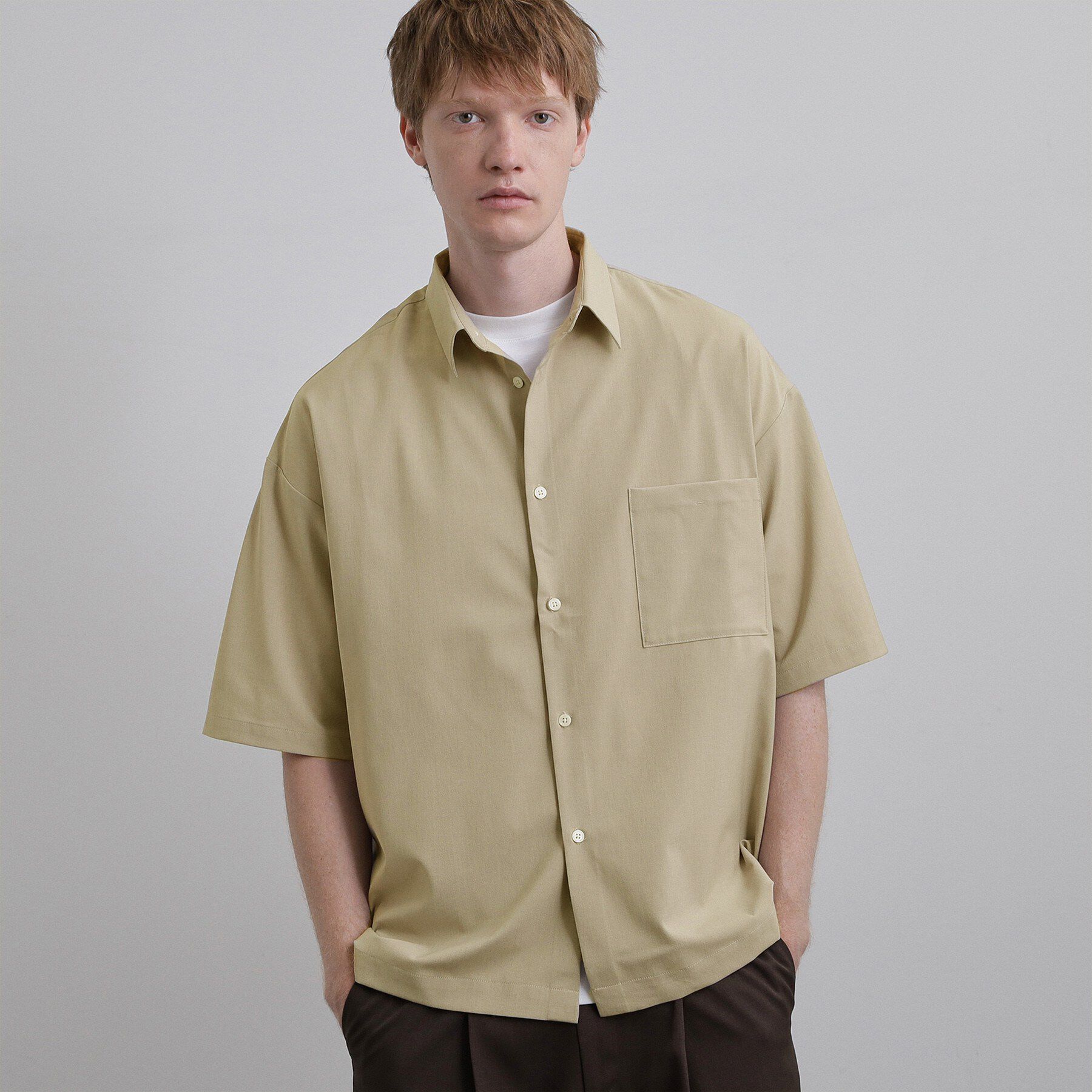 tk.TAKEO KIKUCHI「COOLMAX（R）2WAYシャツ」|シャツ・ブラウス|ベージュ(052)