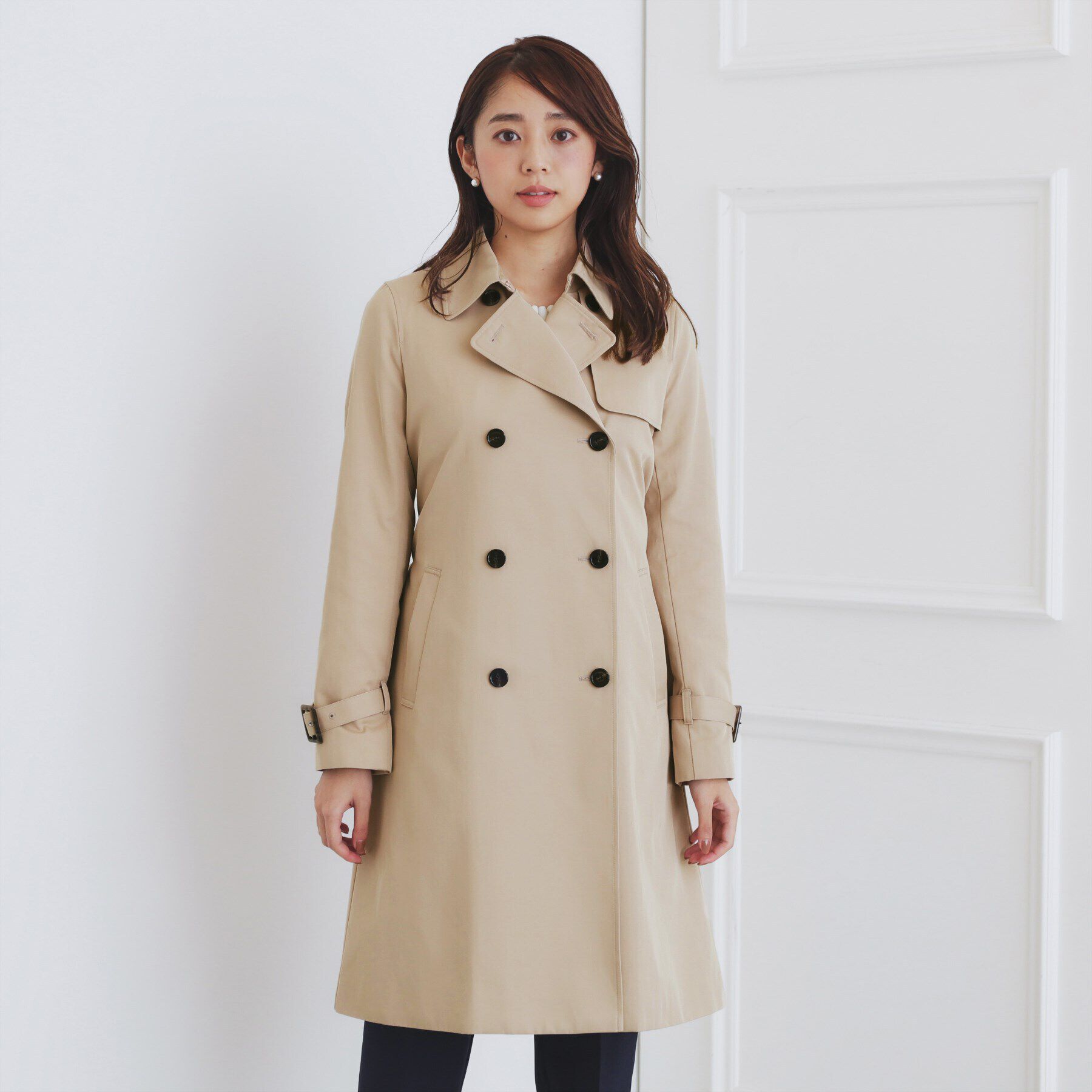 index「《XS-3Lsize》通勤対応/トレンチコート【洗濯機洗い可/撥水/親水性防汚】」|トレンチコート|