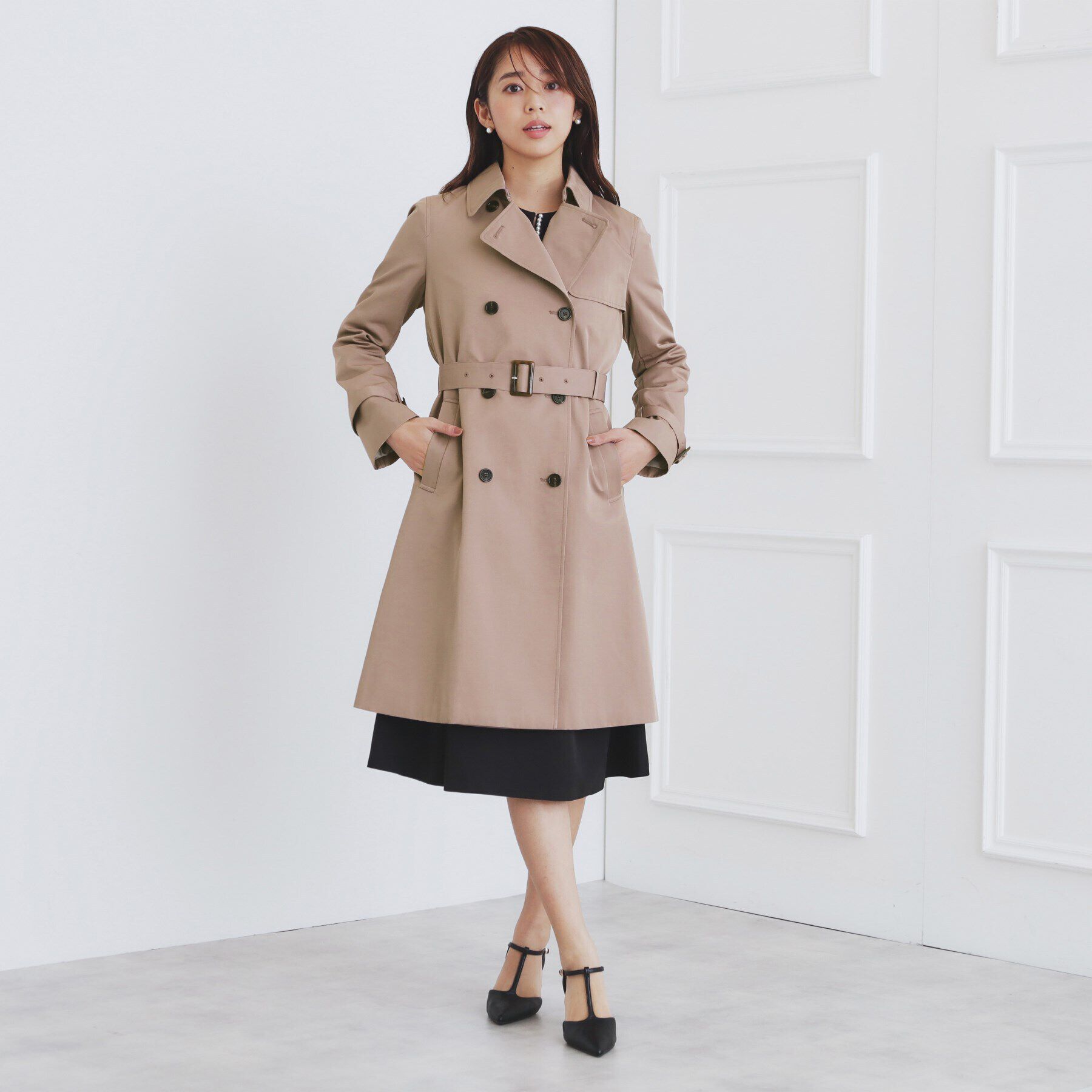 index「《XS-3Lsize》通勤対応/トレンチコート【洗濯機洗い可/撥水/親水性防汚】」|トレンチコート|
