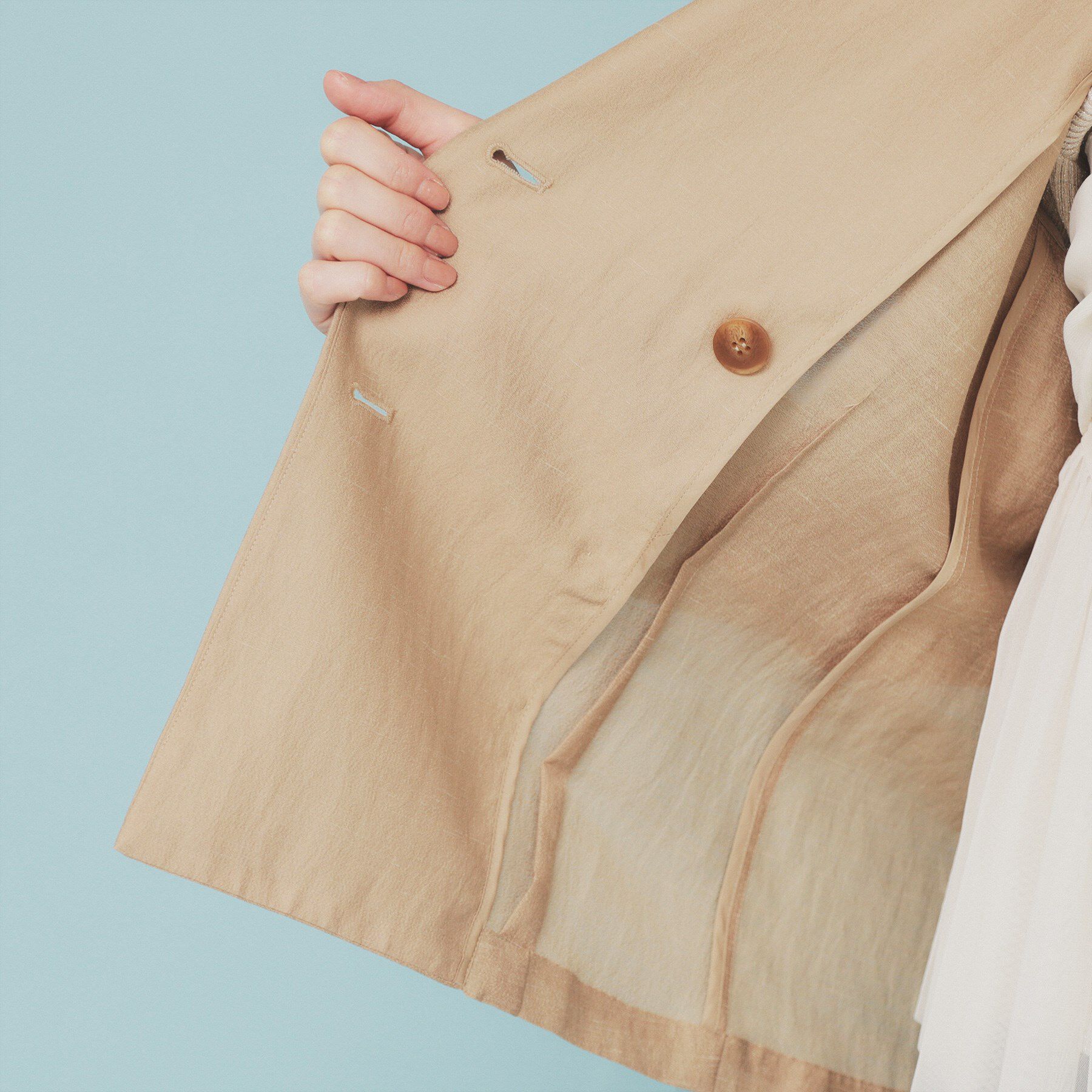 index「麻調シアーダブルブレストテーラードジャケット【洗濯機洗い可】」|テーラードジャケット|