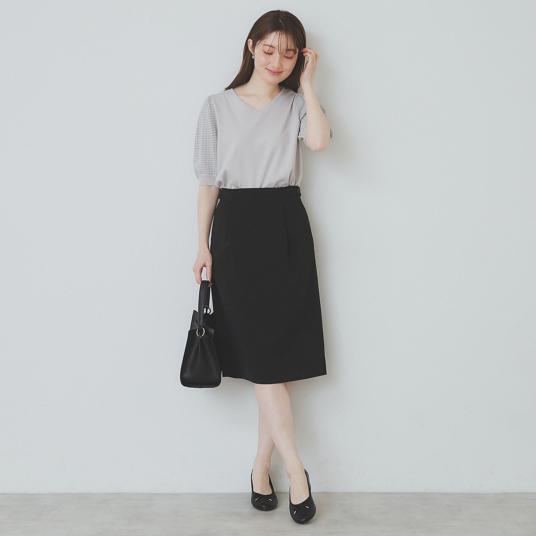 index「ストレッチセミタイトスカート/セットアップ対応【洗濯機洗い可/抗ピル】」|スカート|