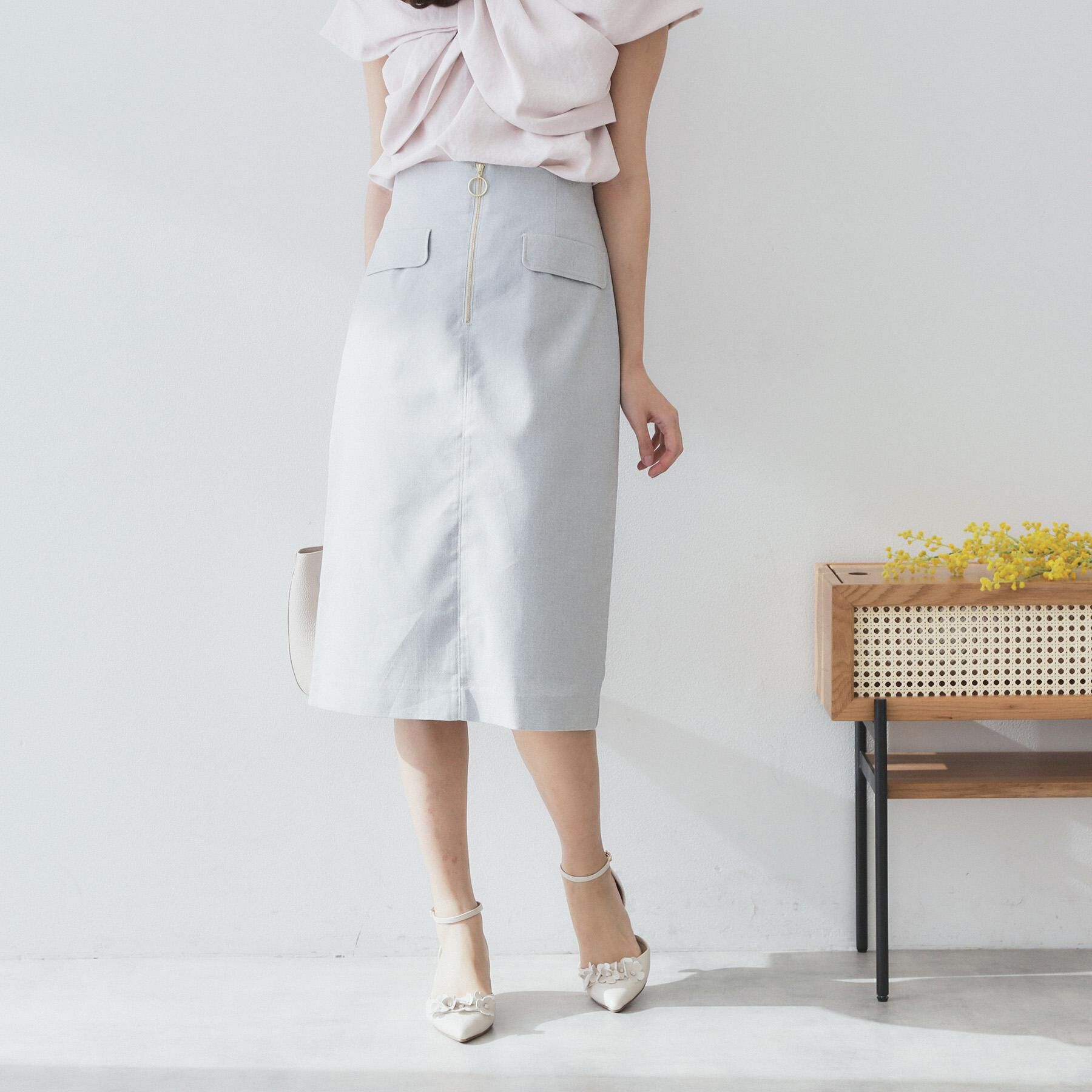 index「ジップタイトスカート【洗濯機洗い可/イージーアイロン】」|スカート|