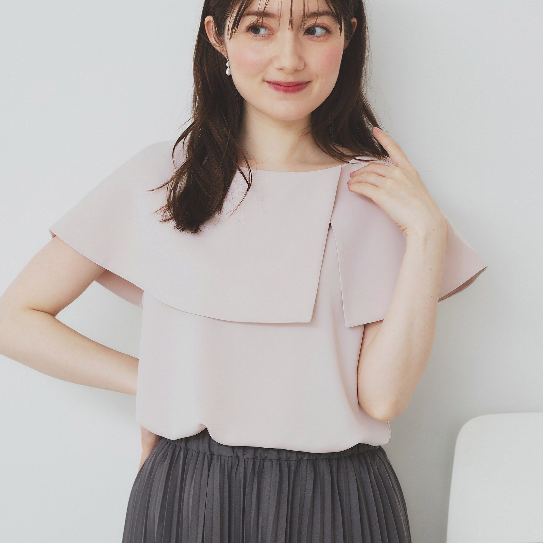 index「前後2wayオフショルカラーブラウス【洗濯機可】」|シャツ・ブラウス|