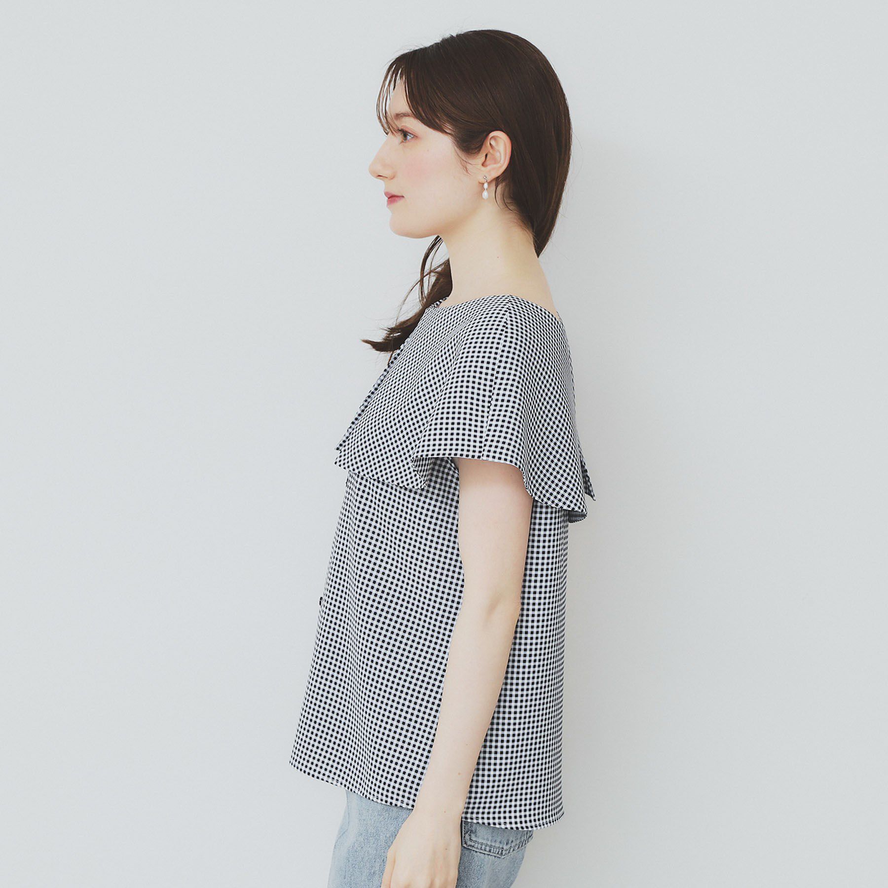 index「前後2wayオフショルカラーブラウス【洗濯機可】」|シャツ・ブラウス|