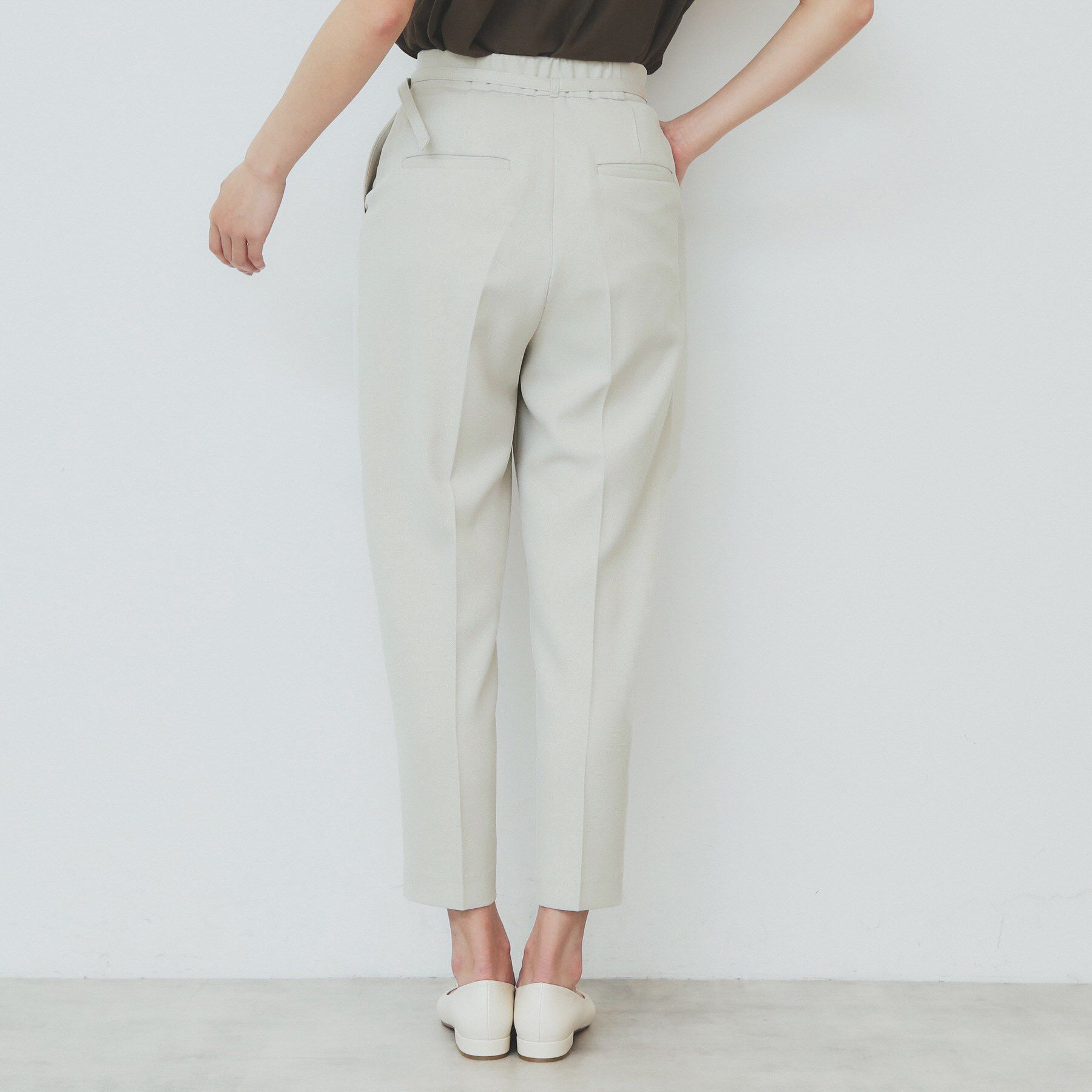 index「ストレッチテーパードパンツ【洗濯機洗い可/吸水速乾/防シワ】」|その他|