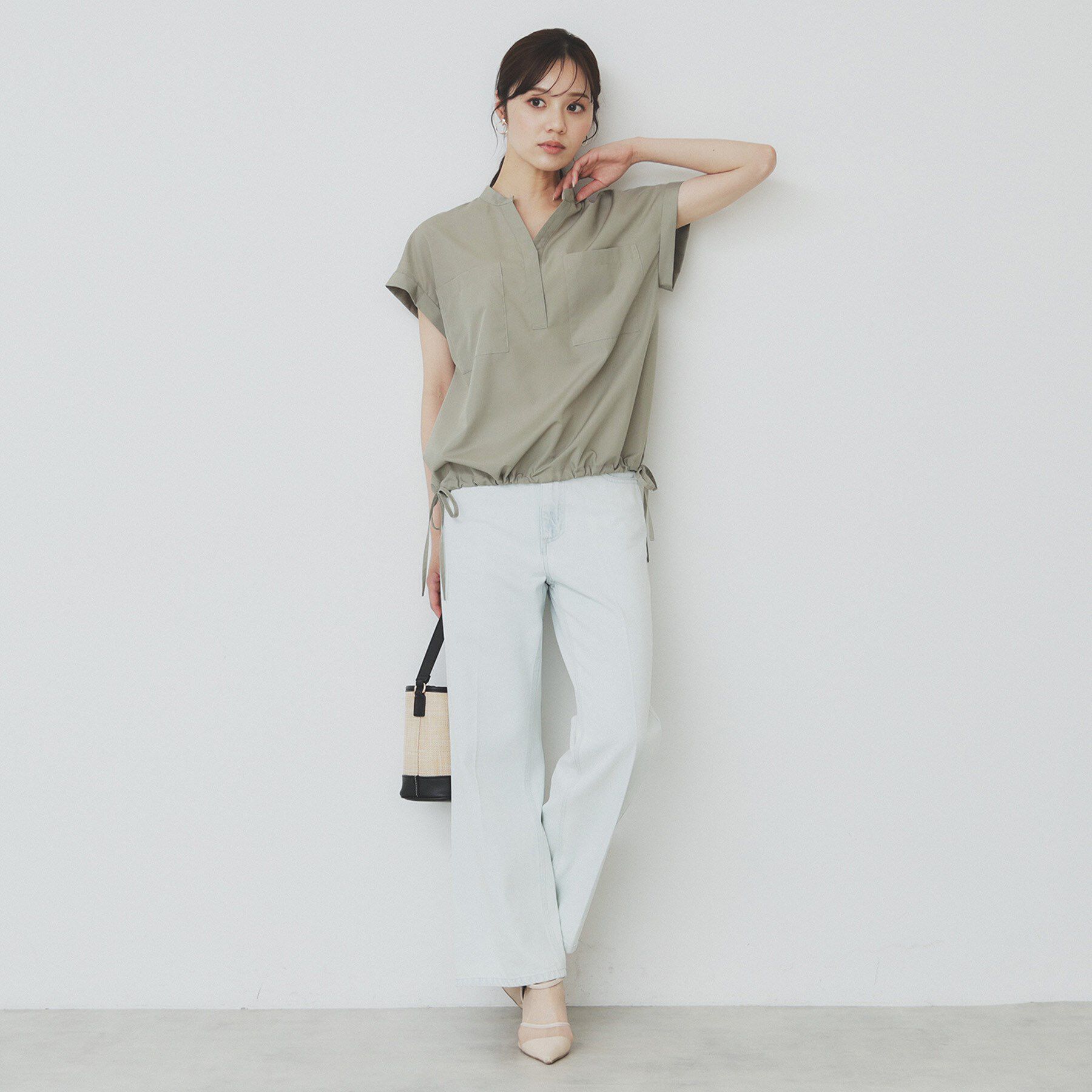 index「ダブルポケットスキッパーシャツ【洗濯機洗い可/イージーアイロン】」|シャツ・ブラウス|