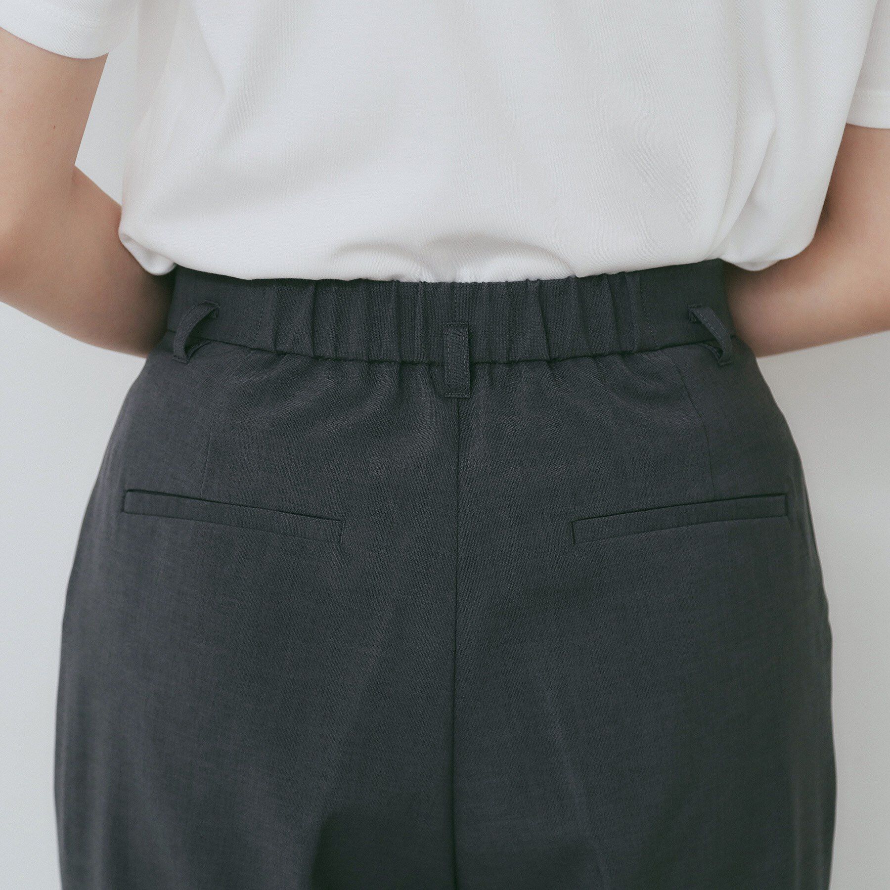 index「ベルト付きストレッチテーパードパンツ/セットアップ可【洗濯機洗い可/吸水速乾/接触冷感】」|その他|