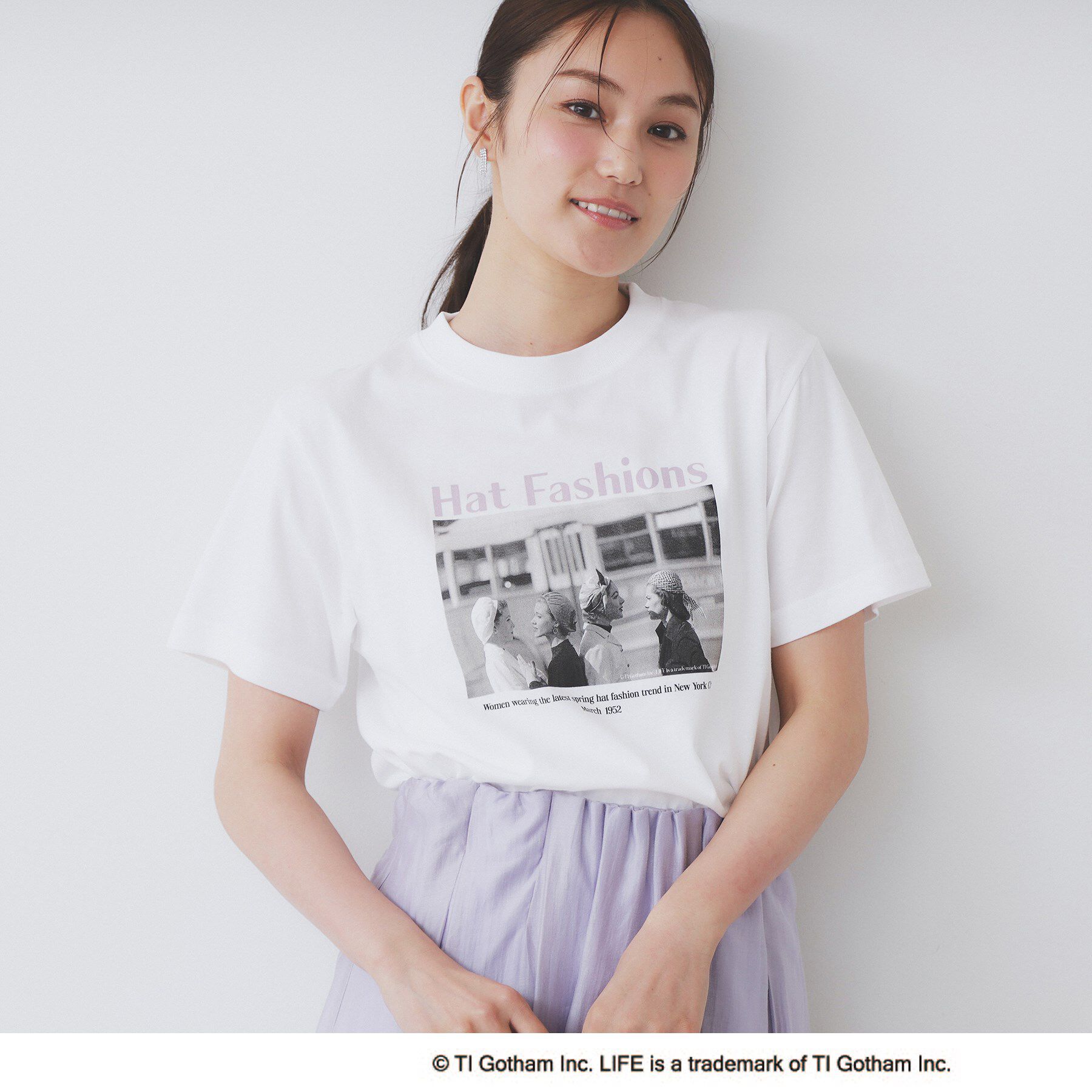 index「LIFEフォトアソートTシャツ【洗濯機洗い可】」|Tシャツ・カットソー|ホワイト(001)