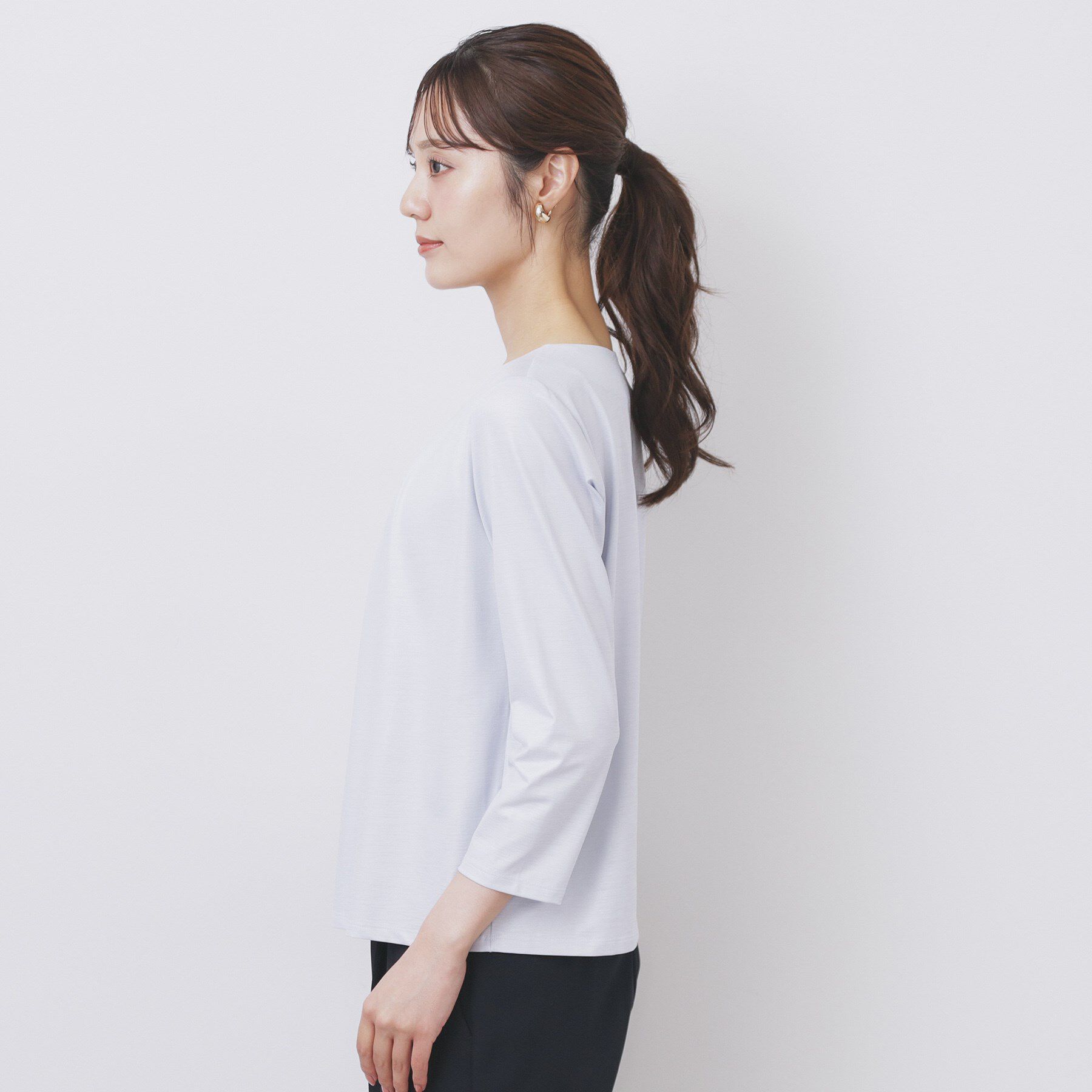 index「《S-3Lサイズ》タックビジュートップス【洗濯機洗い可】」|Tシャツ・カットソー|