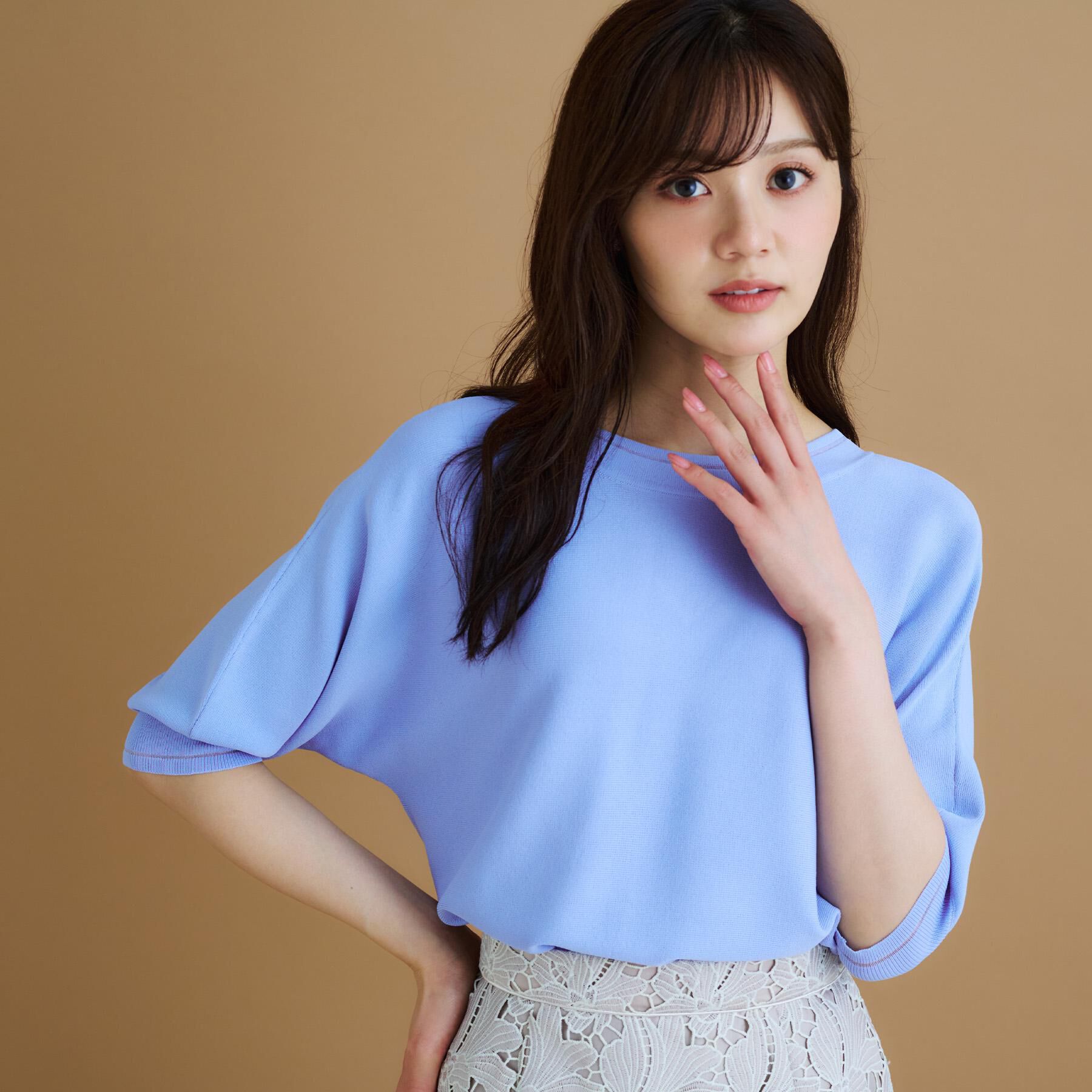 index「《5色展開》前後2WAY ドルマンスリーブニット【UVケア/抗ピル/洗濯機洗い可】」|ニット・セーター|