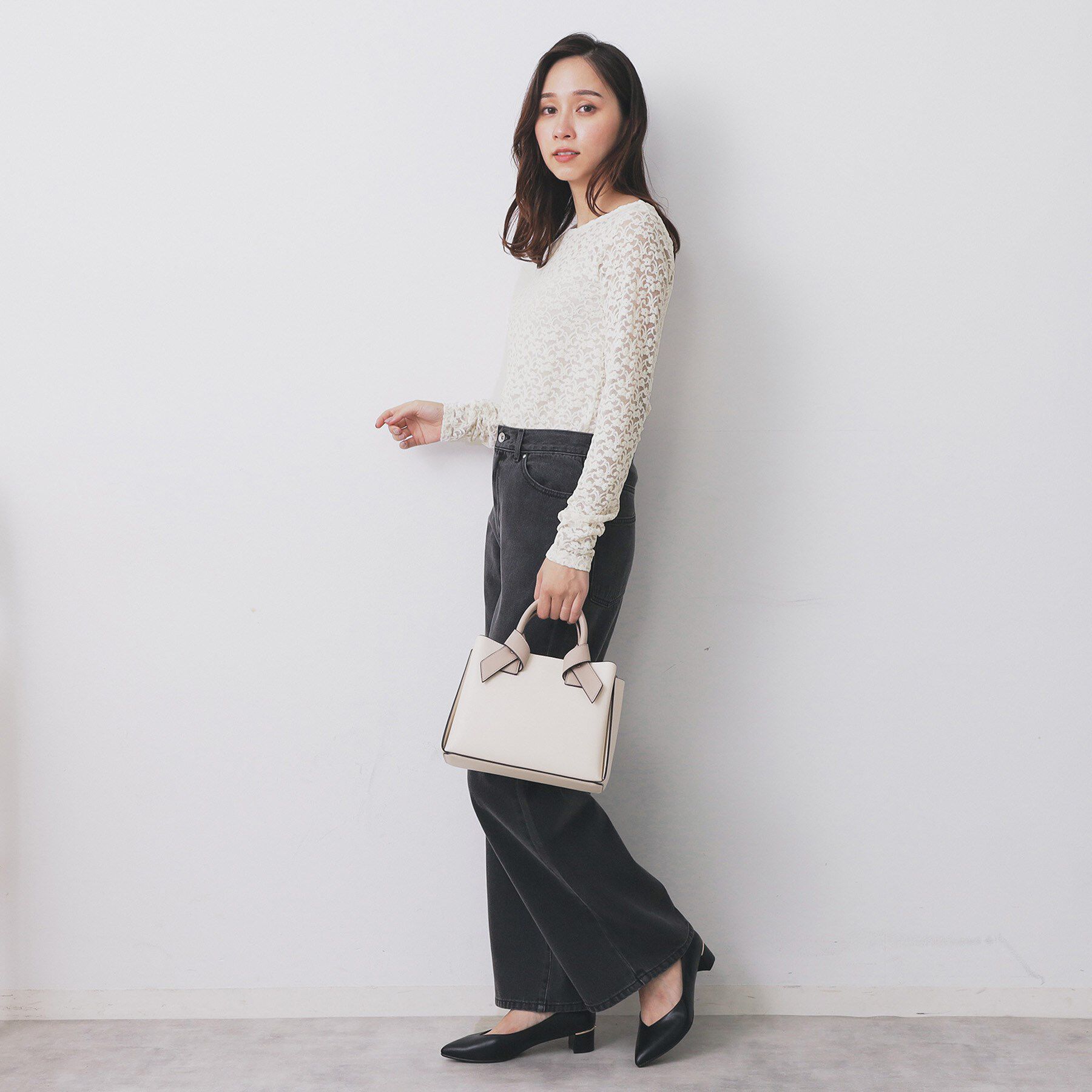 index「モールレースシアートップス【洗濯機OK】」|Tシャツ・カットソー|