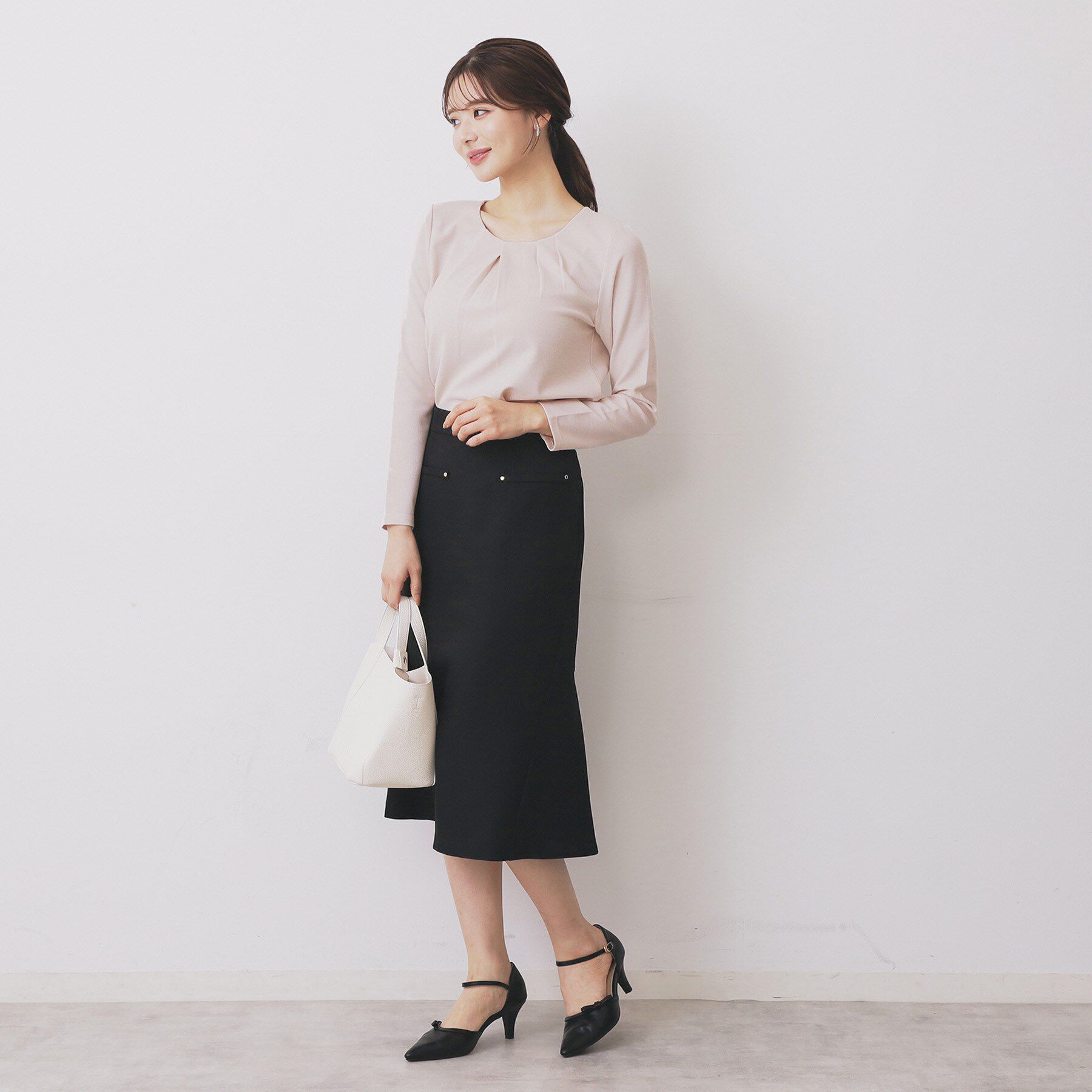 index「フロントタックトップス【洗濯機洗い可/UVケア】」|Tシャツ・カットソー|