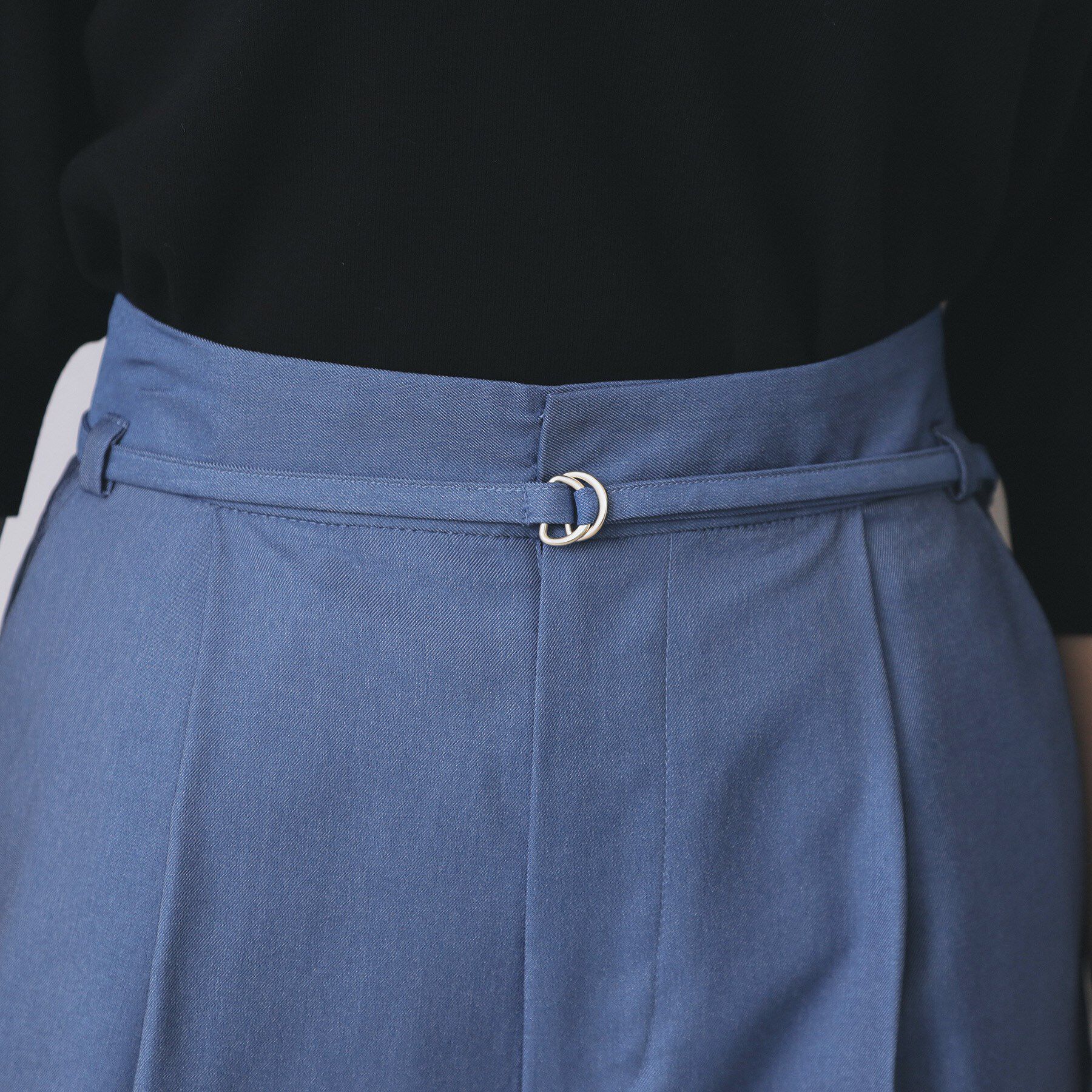 index「ベルト付きストレッチワイドパンツ【洗濯機洗い可】」|その他|