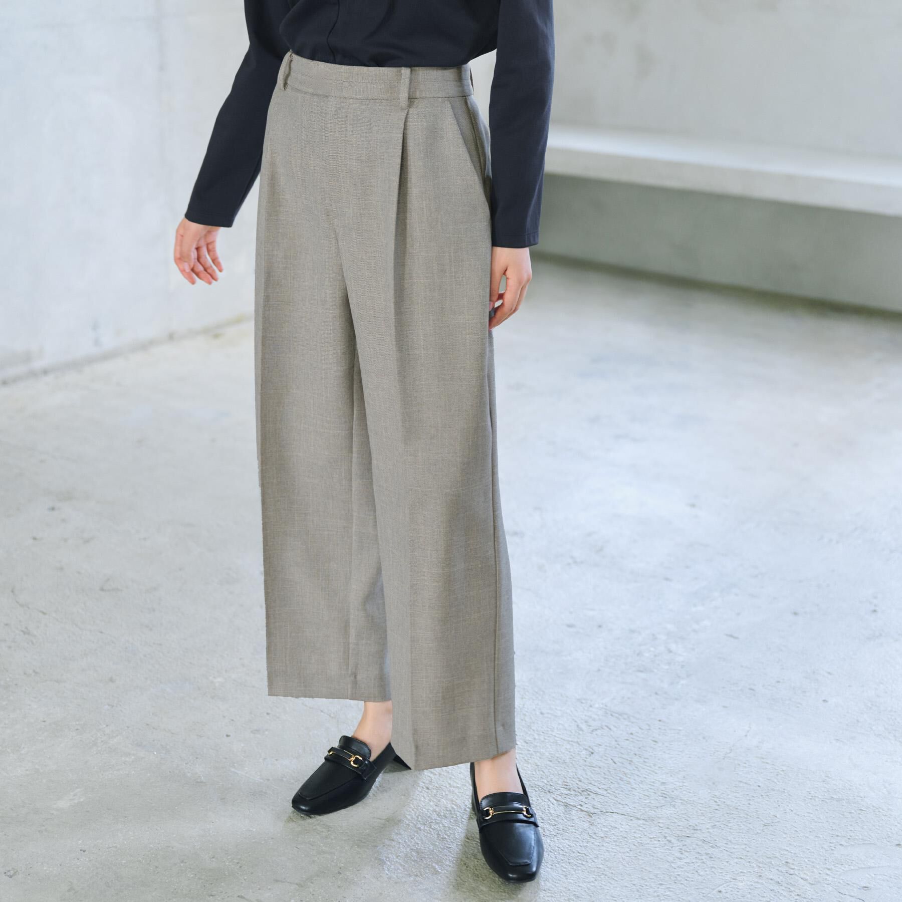 index「ワイドストレートパンツ/セットアップ対応可【洗濯機OK/イージーアイロン】」|その他|