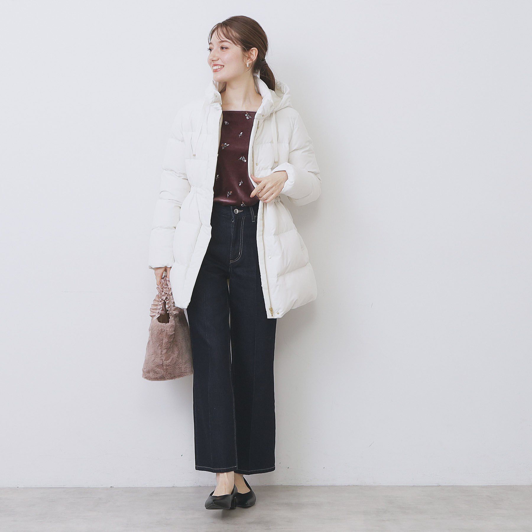 index「KAWADAダウンドロストミドルコート【撥水/洗濯機OK/2WAY/静電気防止裏地】《XS～3L》」|ダウン|