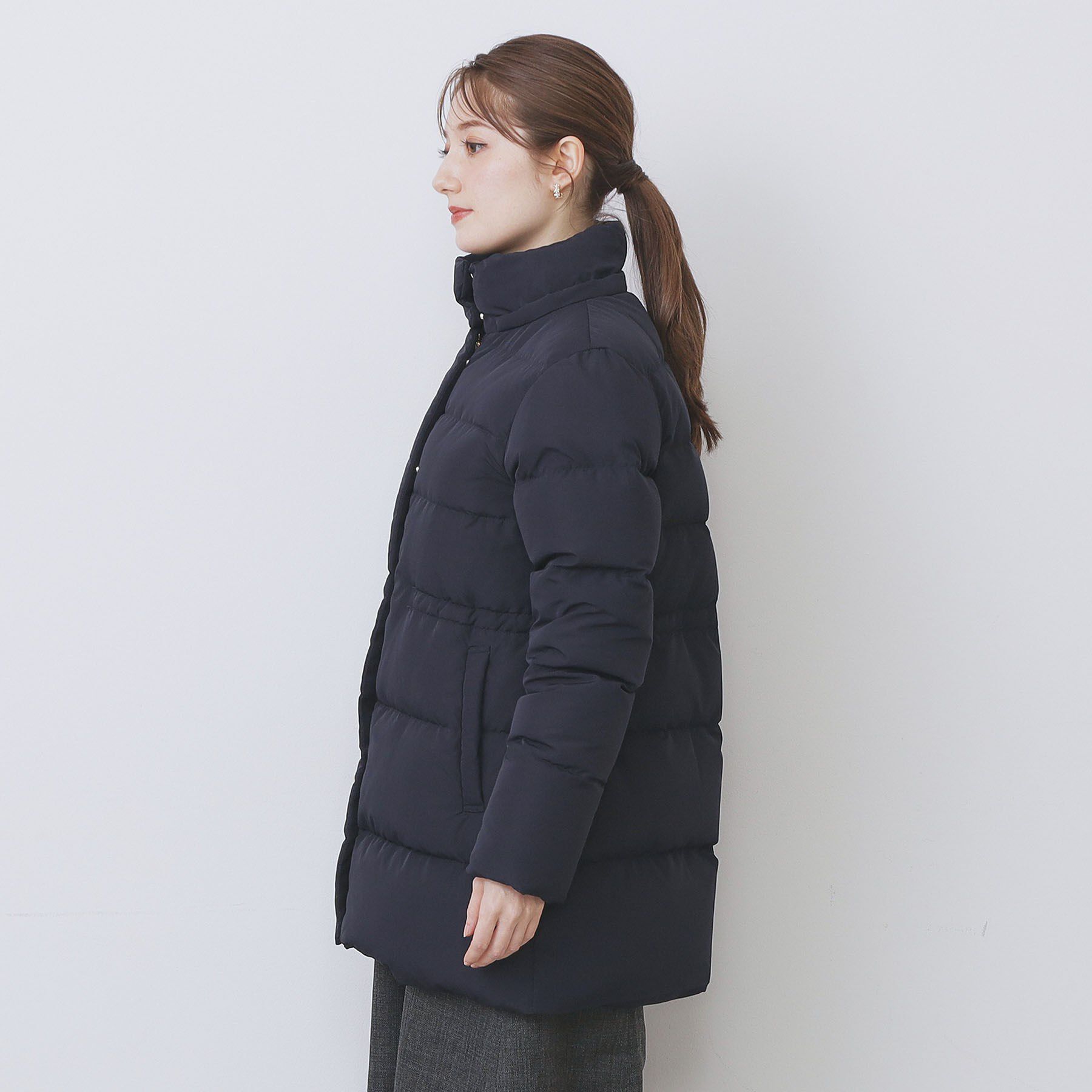 index「KAWADAダウンドロストミドルコート【撥水/洗濯機OK/2WAY/静電気防止裏地】《XS～3L》」|ダウン|