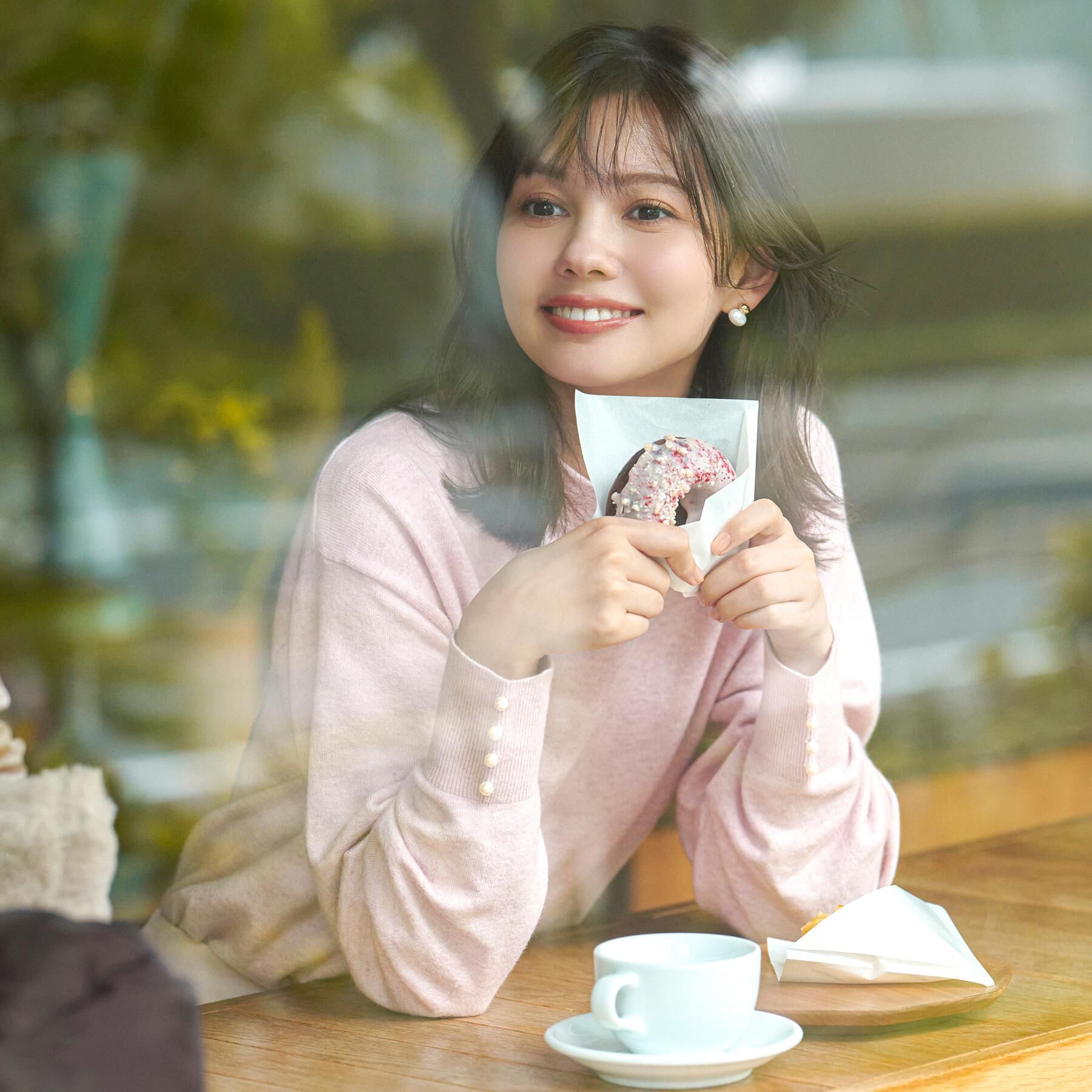 index「ふんわりボトルネックパフスリーブニット【洗濯機OK】」|ニット・セーター|