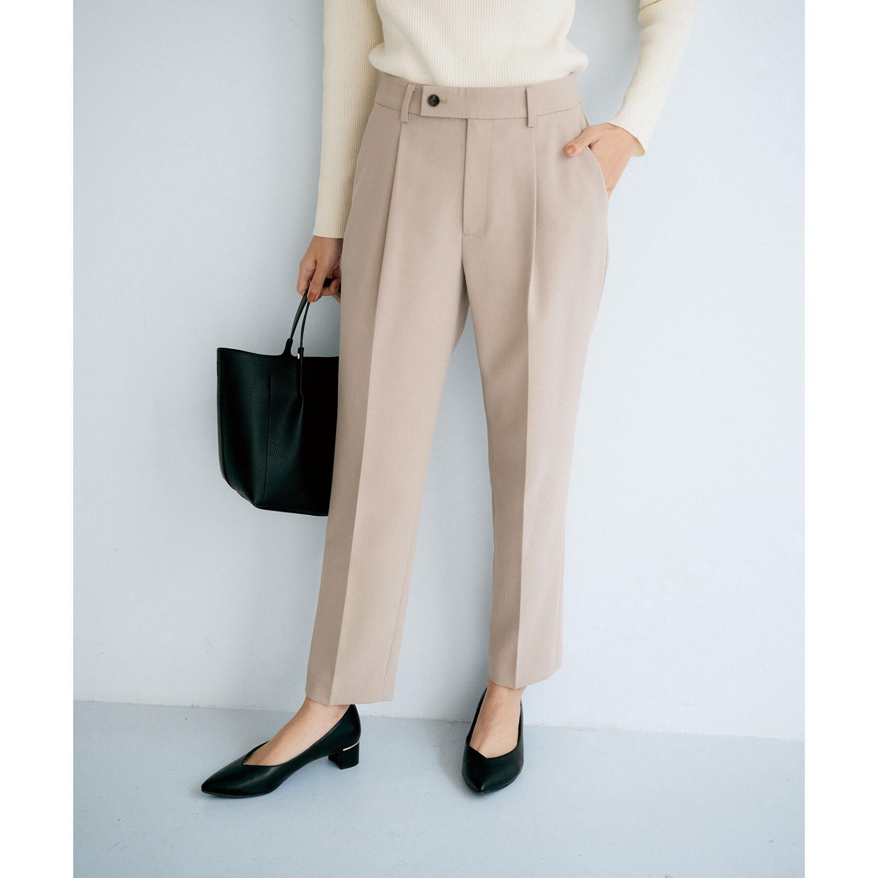 index「《丈が選べる》ストレッチテーパードパンツ/セットアップ対応【洗濯機OK/防シワ】」|その他|