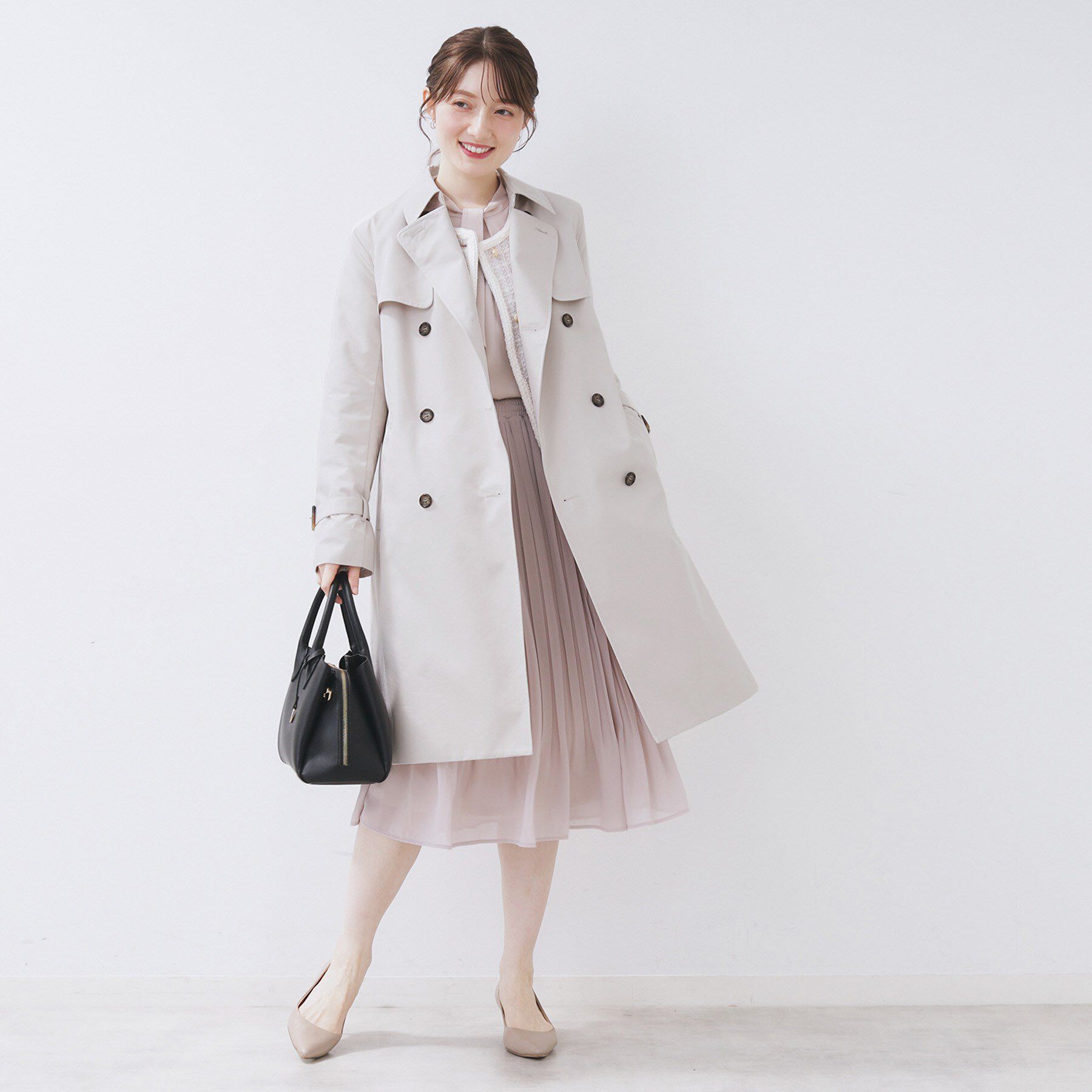 index「撥水トレンチコート【洗濯機OK/花粉対応】《XS～3L》」|トレンチコート|