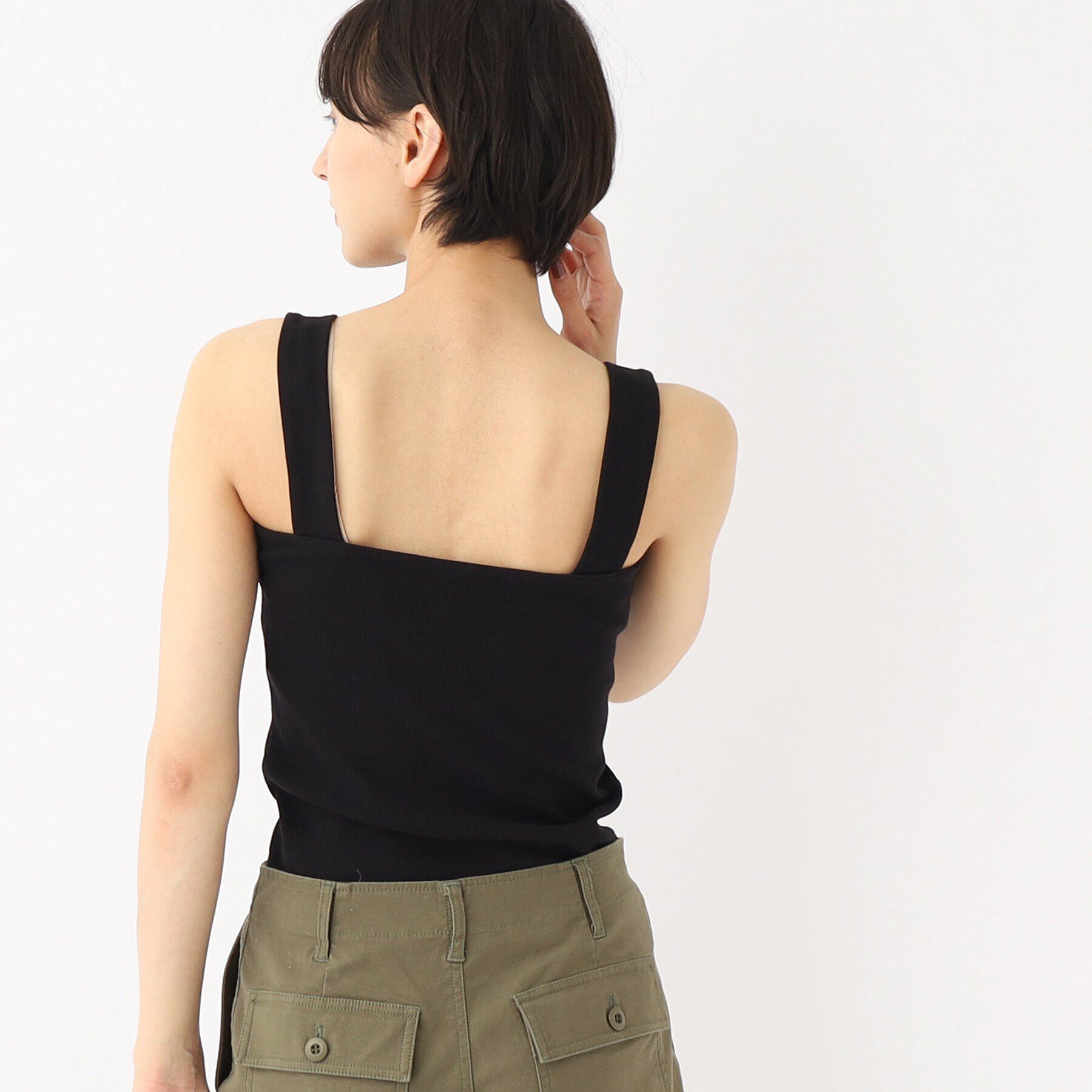 OPAQUE.CLIP「ワイドストラップキャミソール【洗濯機洗い可】」|キャミソール|